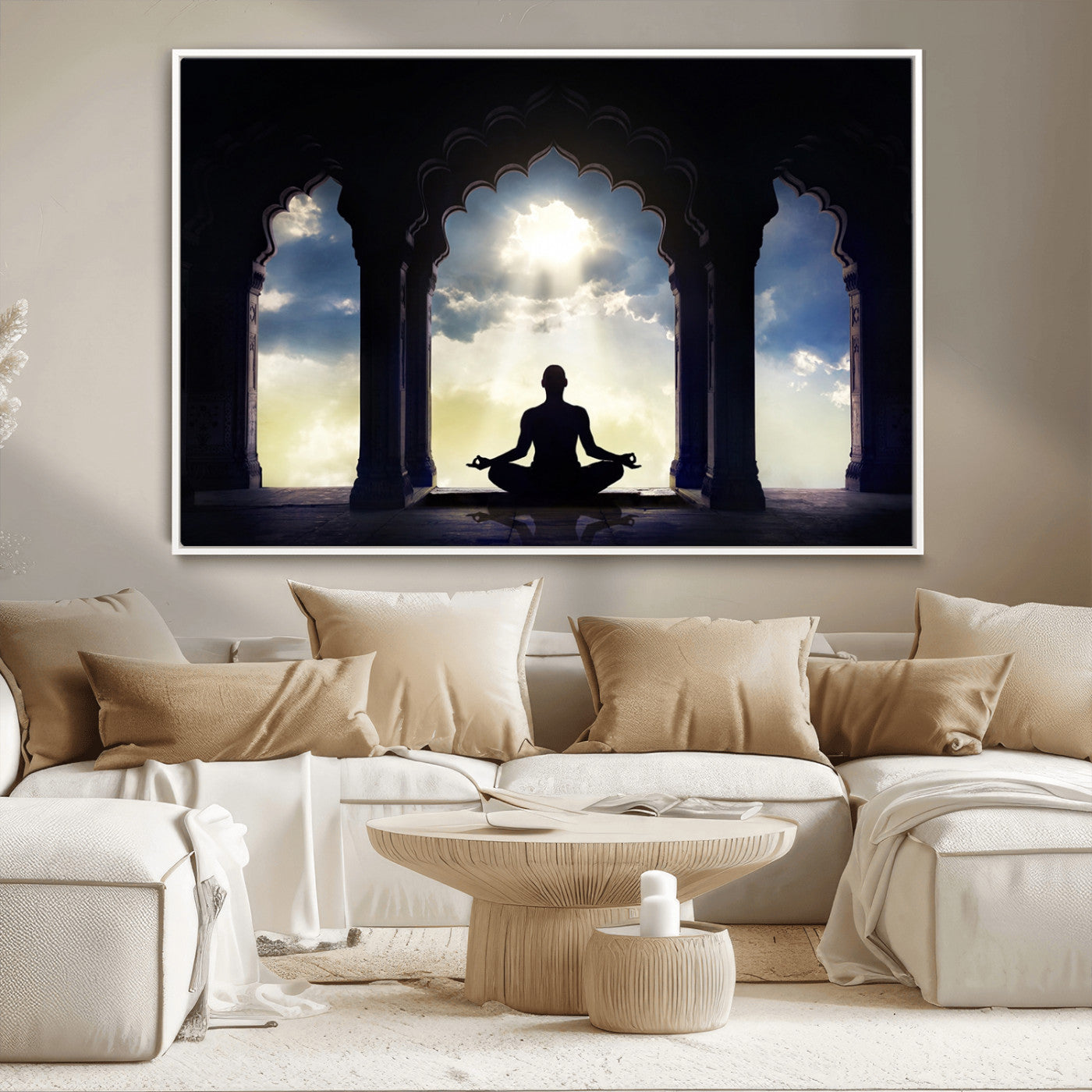 -Women and Yoga Wall Art Canvas Print