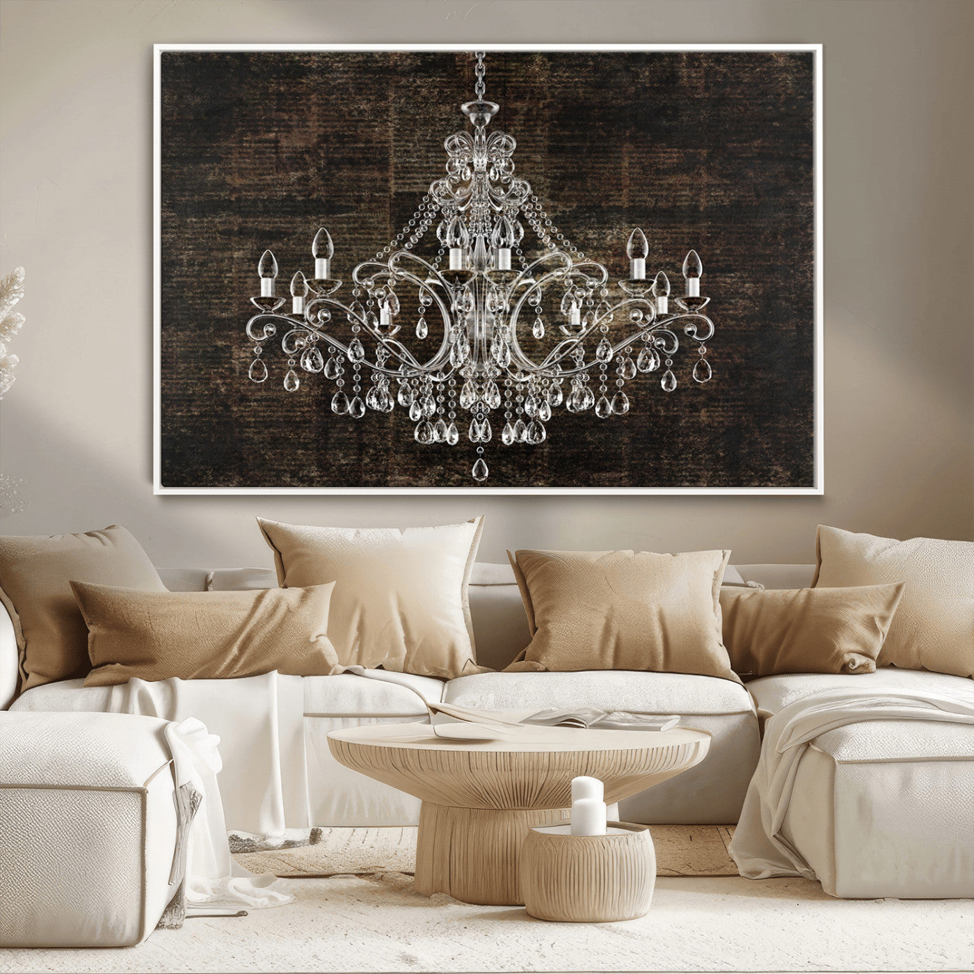 69434-MGV-CV-36X24-Rustic Chandelier Canvas Print