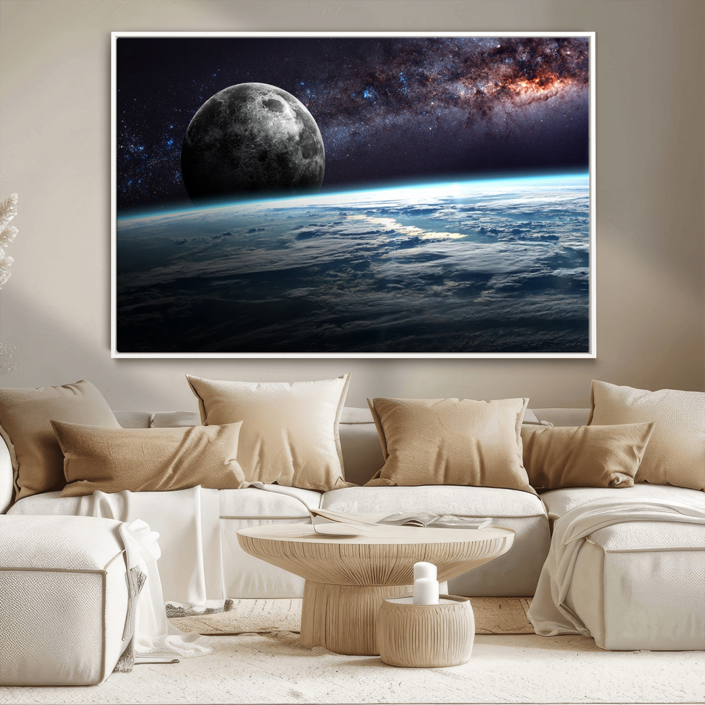 22395-MGV-FC-36X24_White-Space and Planet Canvas Print
