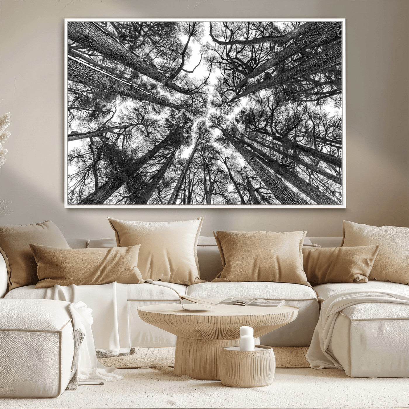 -Trees Contemporary Art Canvas Print