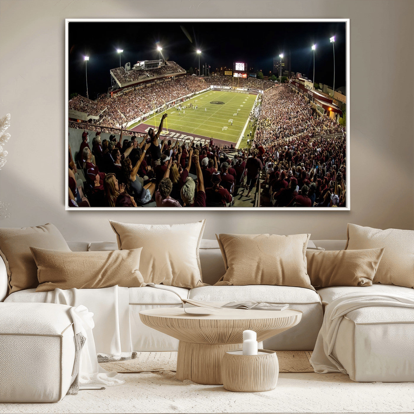 94126-MGV-CV-36X24-Washington-Grizzly Stadium Canvas Print, American Football Wall Art Canvas Print, Stadium Sport Wall