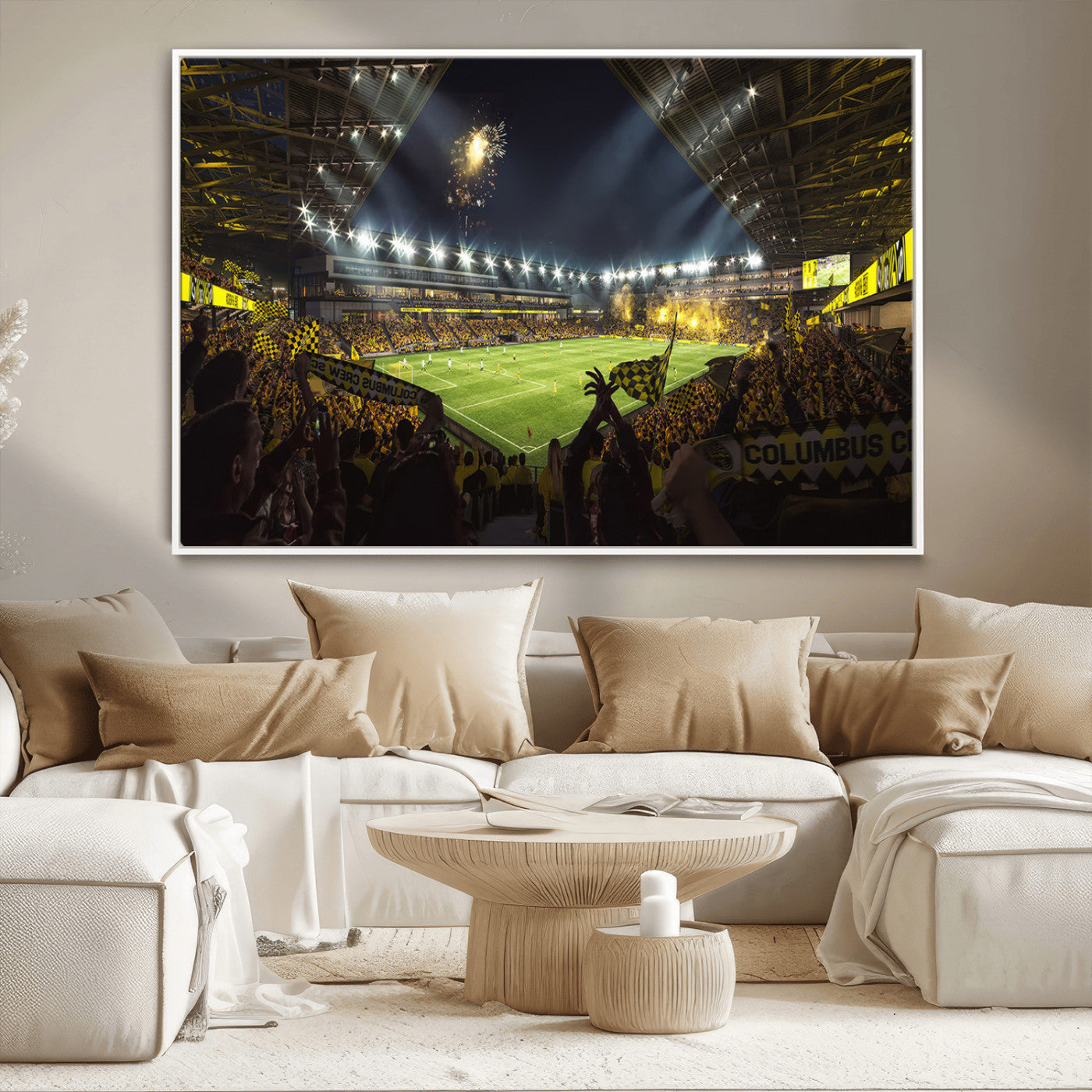 51122-MGV-CV-36X24-Columbus Crew Soccer Team Print - Columbus Crew Stadium Wall Art Canvas Print