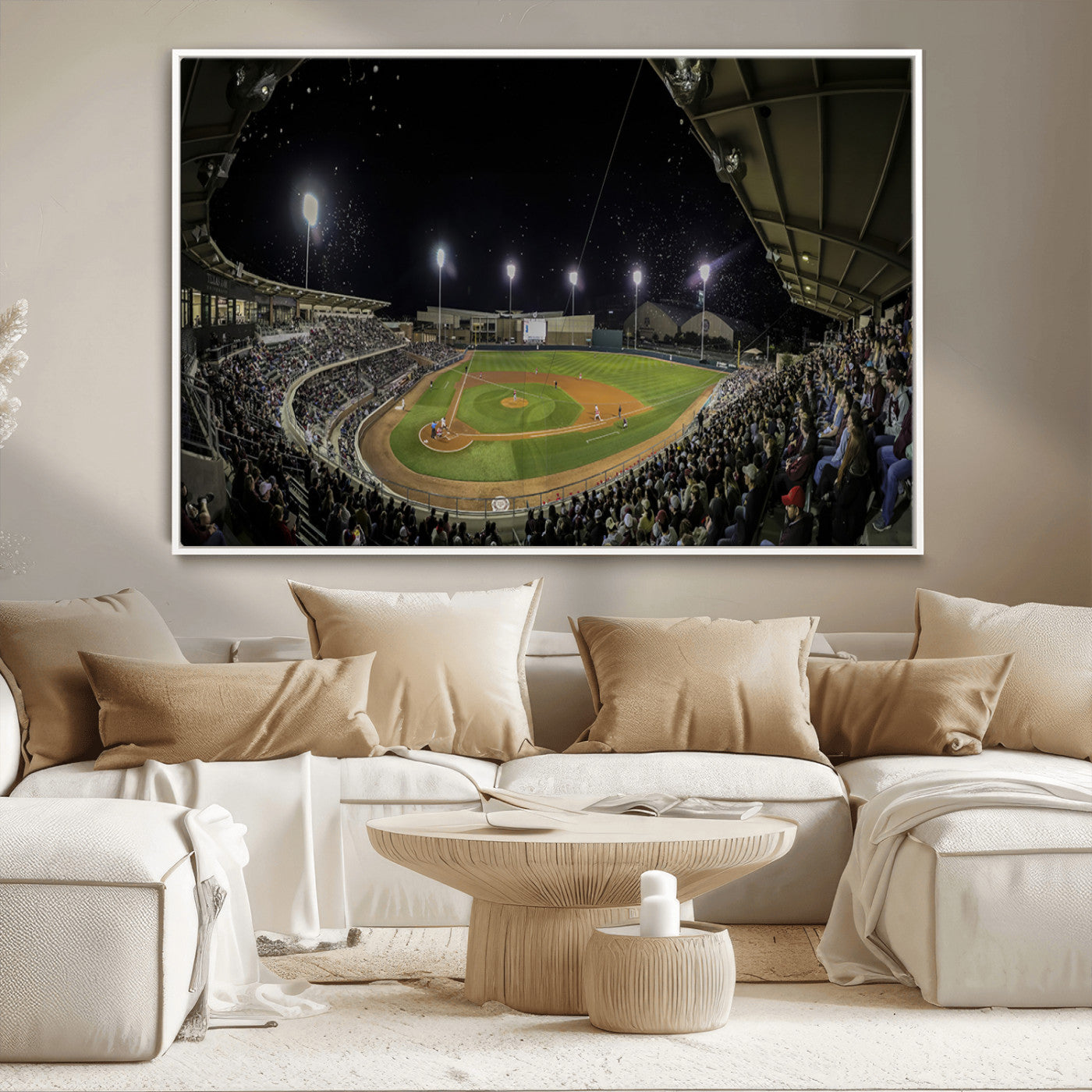 -Olsen Field at Blue Bell Park - Texas A&M Aggies Baseball Stadium Wall Art Canvas Print