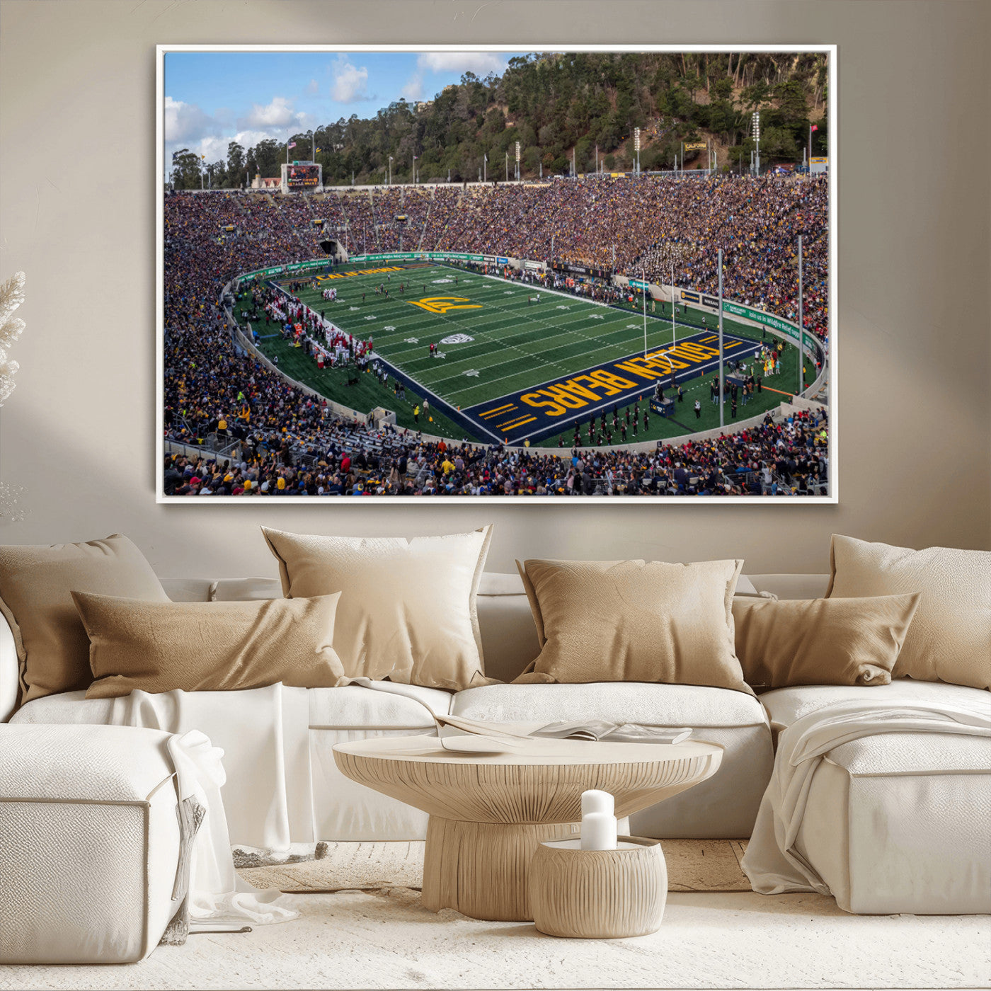 -University of California Golden Bears Football Team Print - Berkeley California Memorial Stadium Art