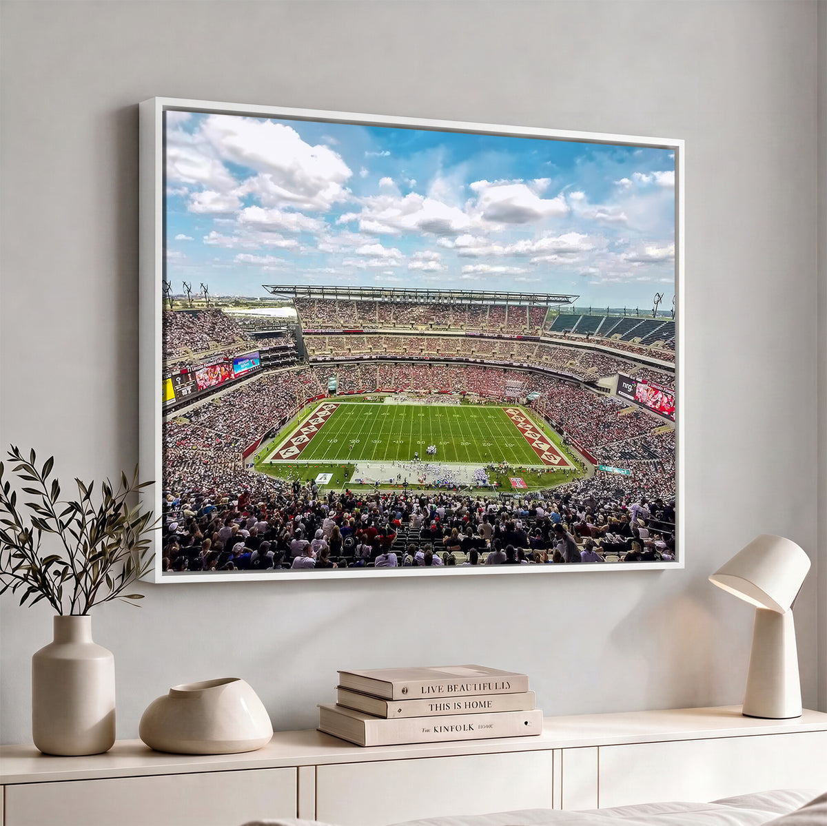 29243-PAN-FL-20X10 - The Temple University Owls Athletics Team Print - Philadelphia Lincoln Financial Field Stadium Wall