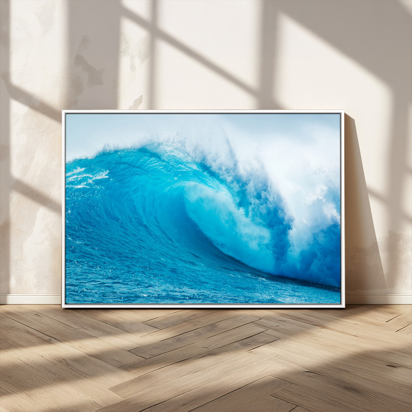 13117-MGV-CV-36X24-Big Ocean Surfing Wave Wall Art Canvas Print