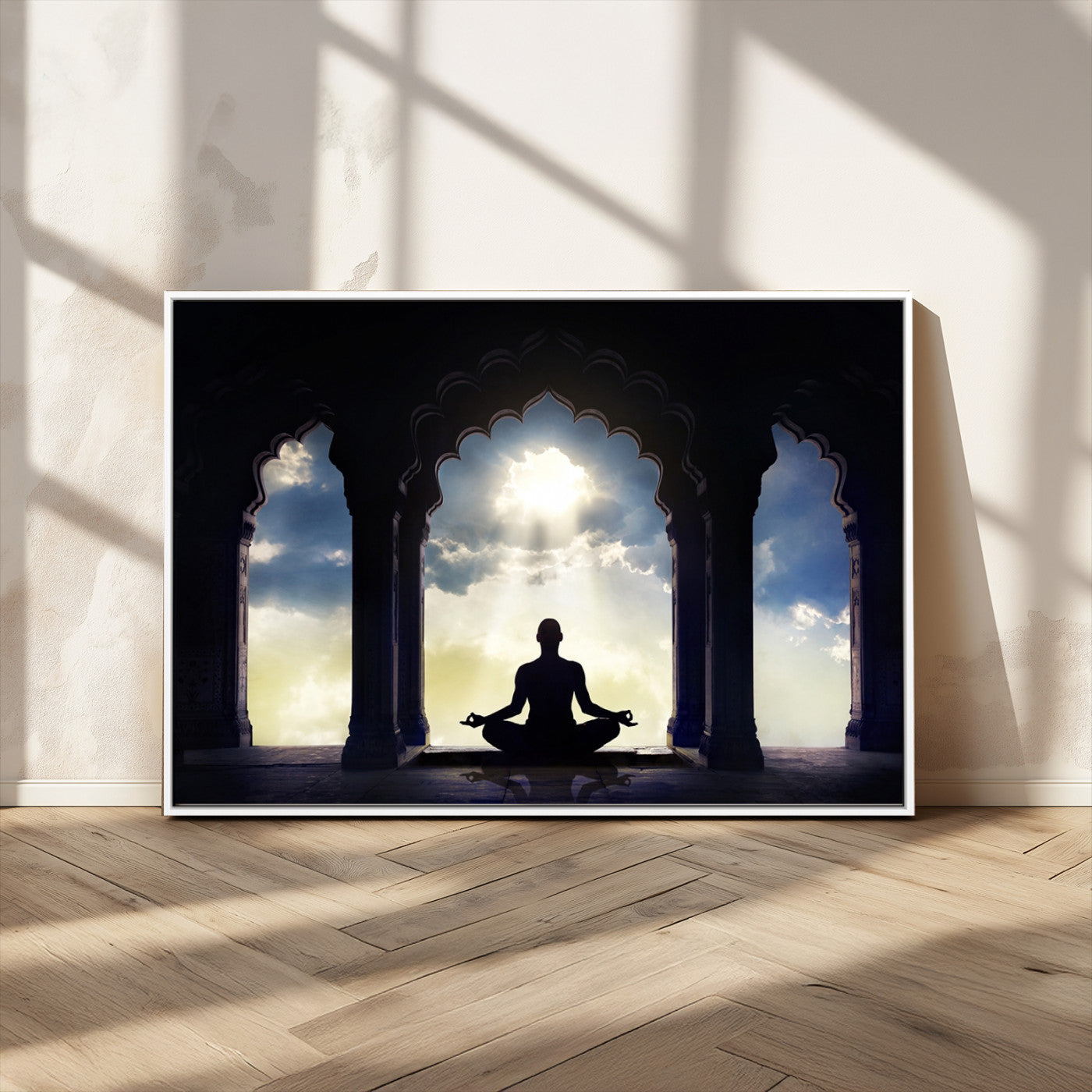 -Women and Yoga Wall Art Canvas Print