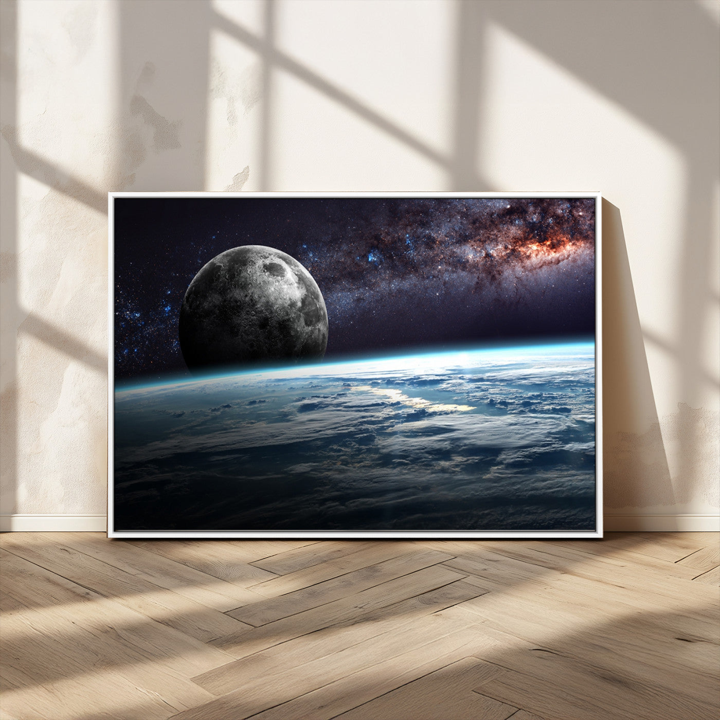 -Space and Planet Canvas Print