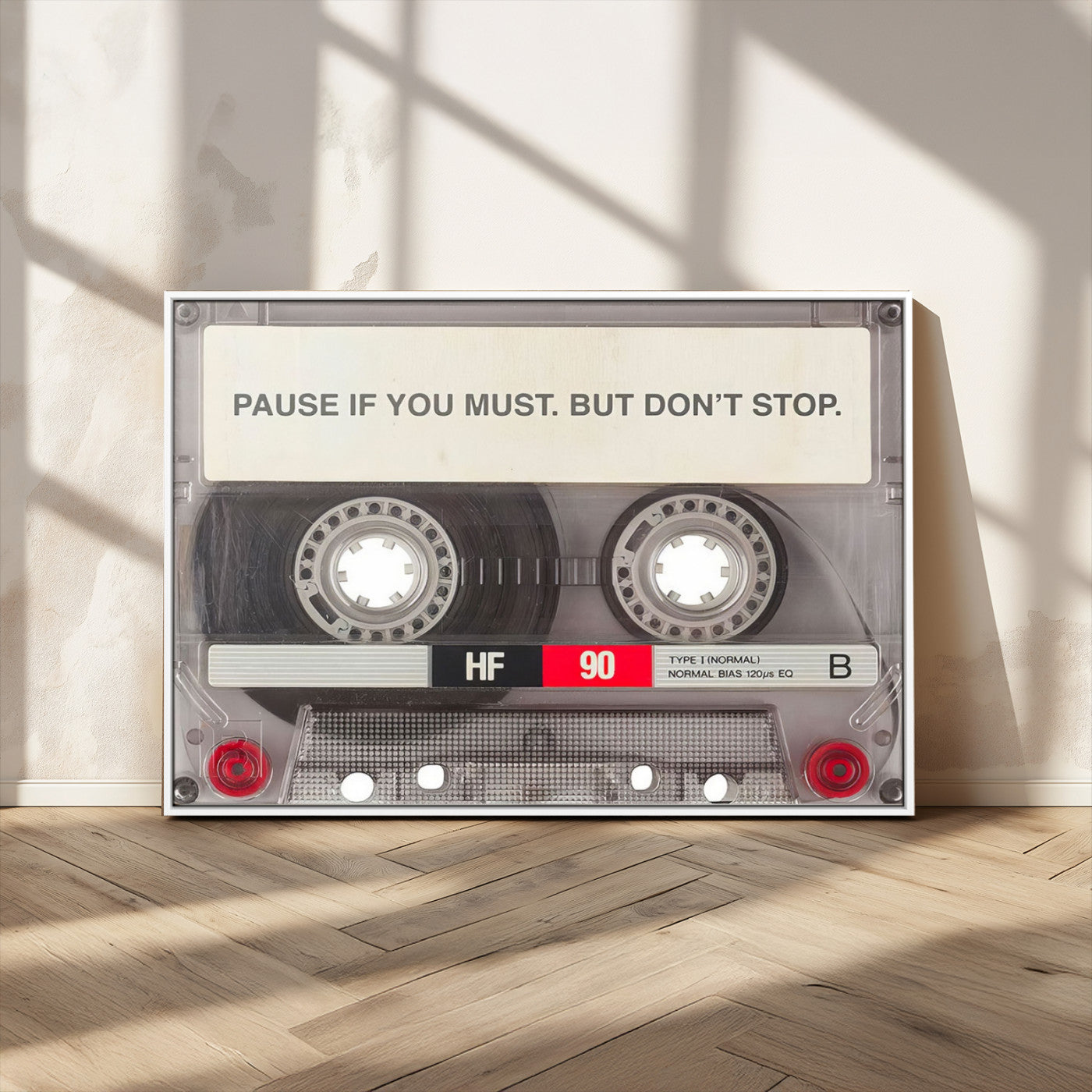 -Music Cassette Iconic Wall Art Canvas Print