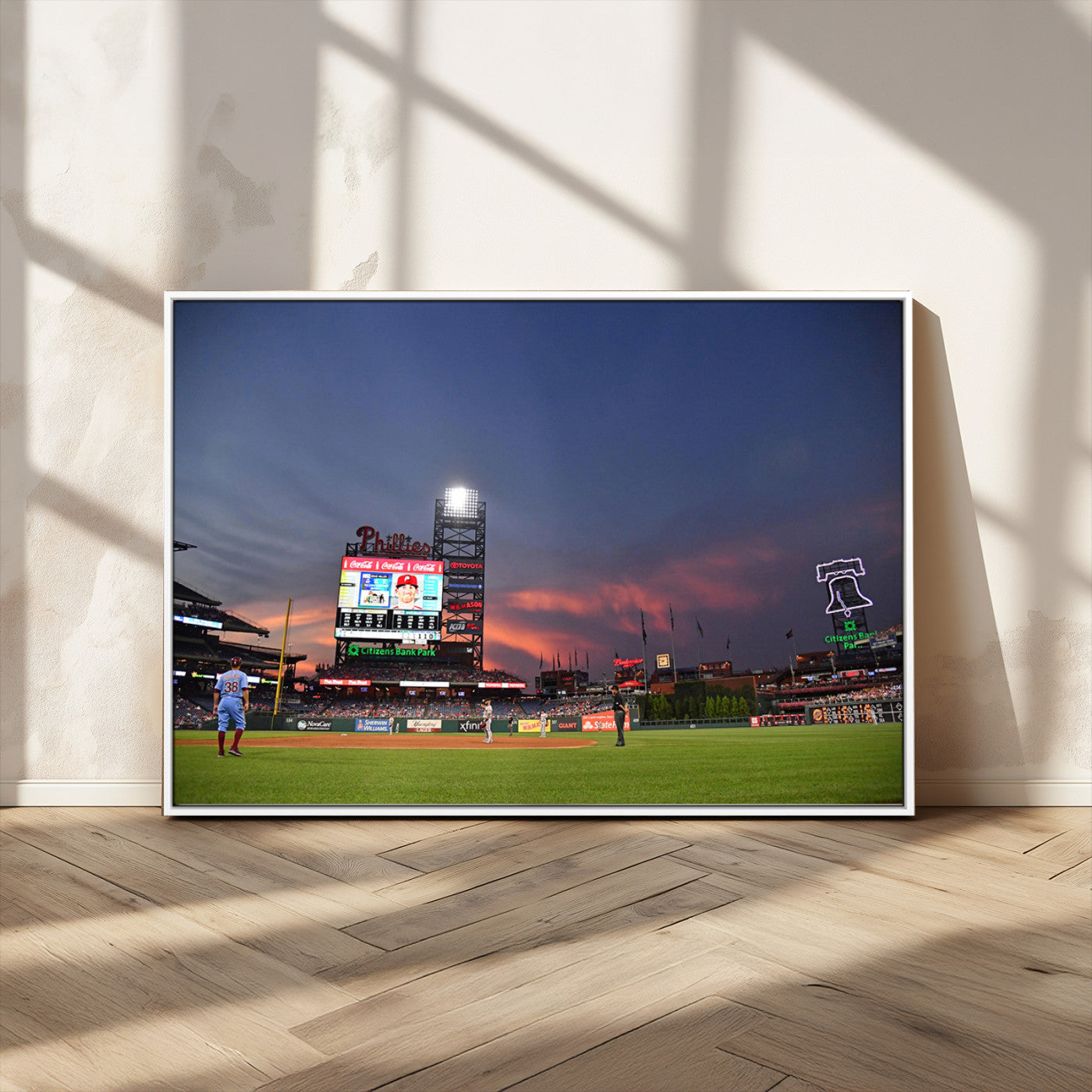 22594-MGV-CV-36X24-Philadelphia Phillies Baseball Print - Philadelphia Citizens Bank Park Stadium Wall Art, Phillies