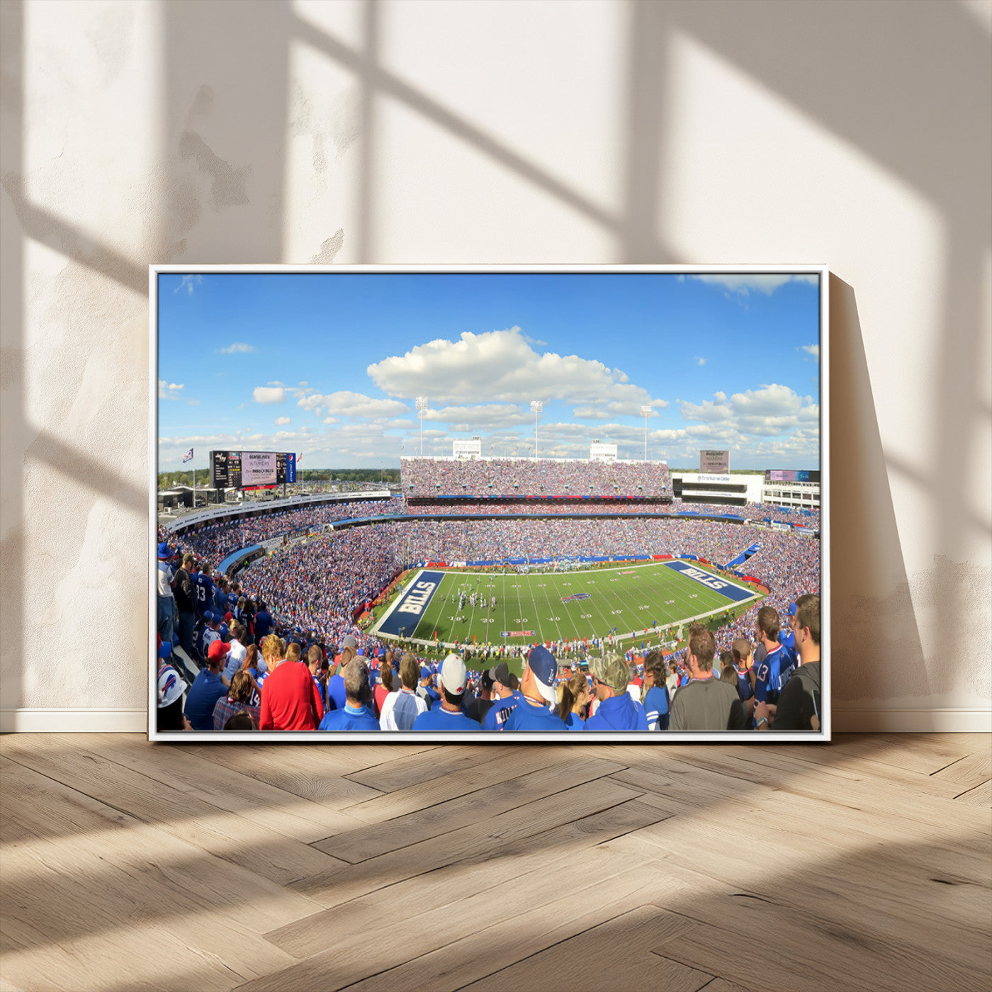 35302-MGV-CV-36X24-Buffalo Bills NFL Football Team Print - Buffalo Highmark Stadium Wall Art Canvas Print