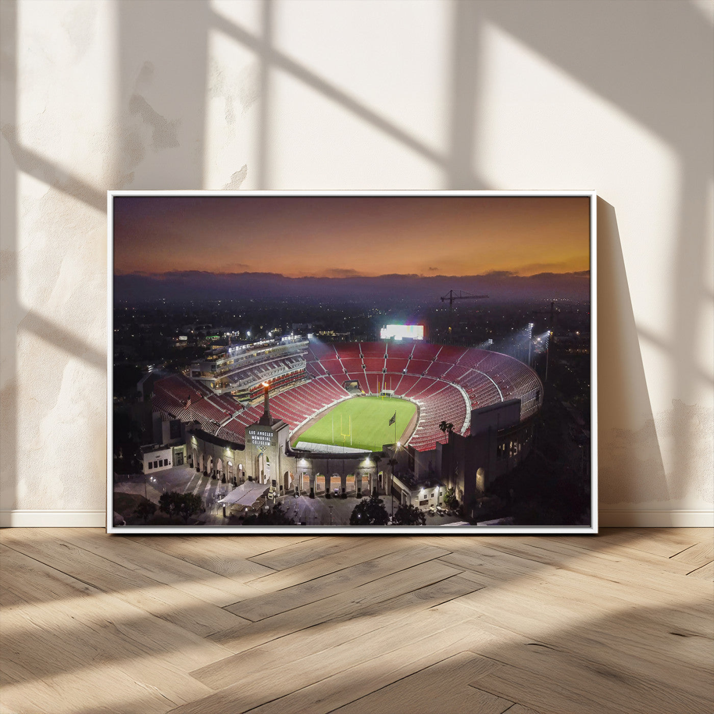 -The University of Southern California USC Trojans Football Team Print - Los Angeles Memorial