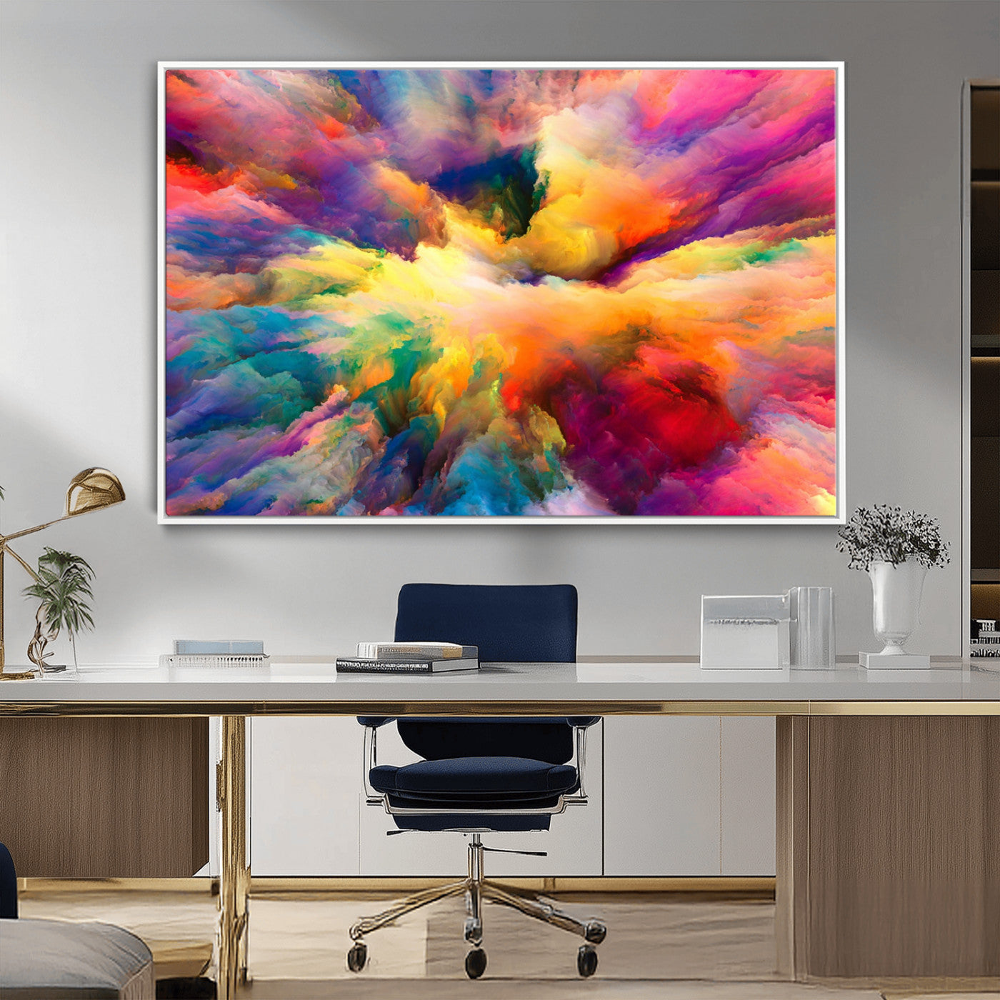 61038-MGV-CV-36X24-Blazing Vibrant Colors Cloud Wall Art Canvas Print