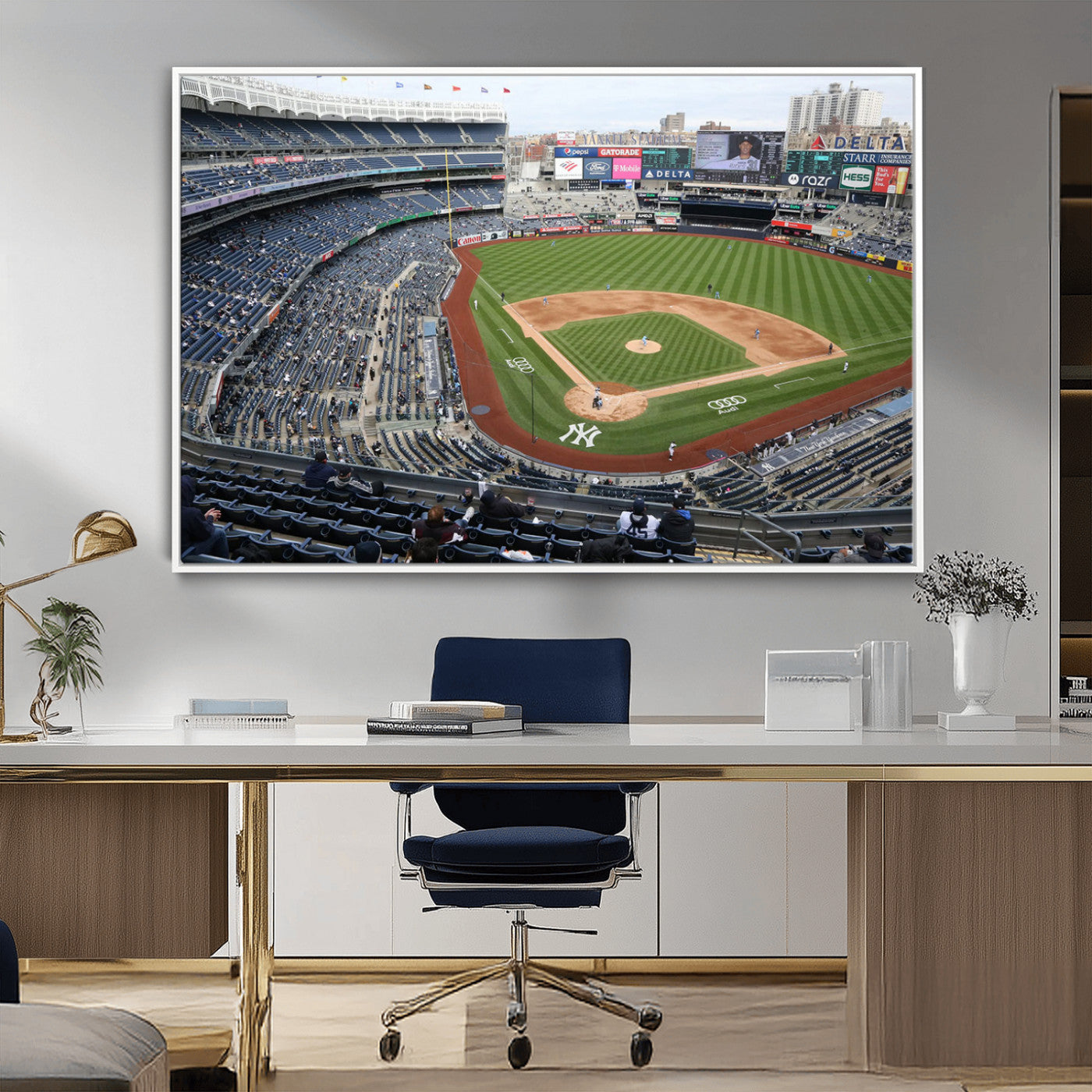 -New York Yankees Baseball Team Print - Yankee Stadium Wall Art Canvas Print
