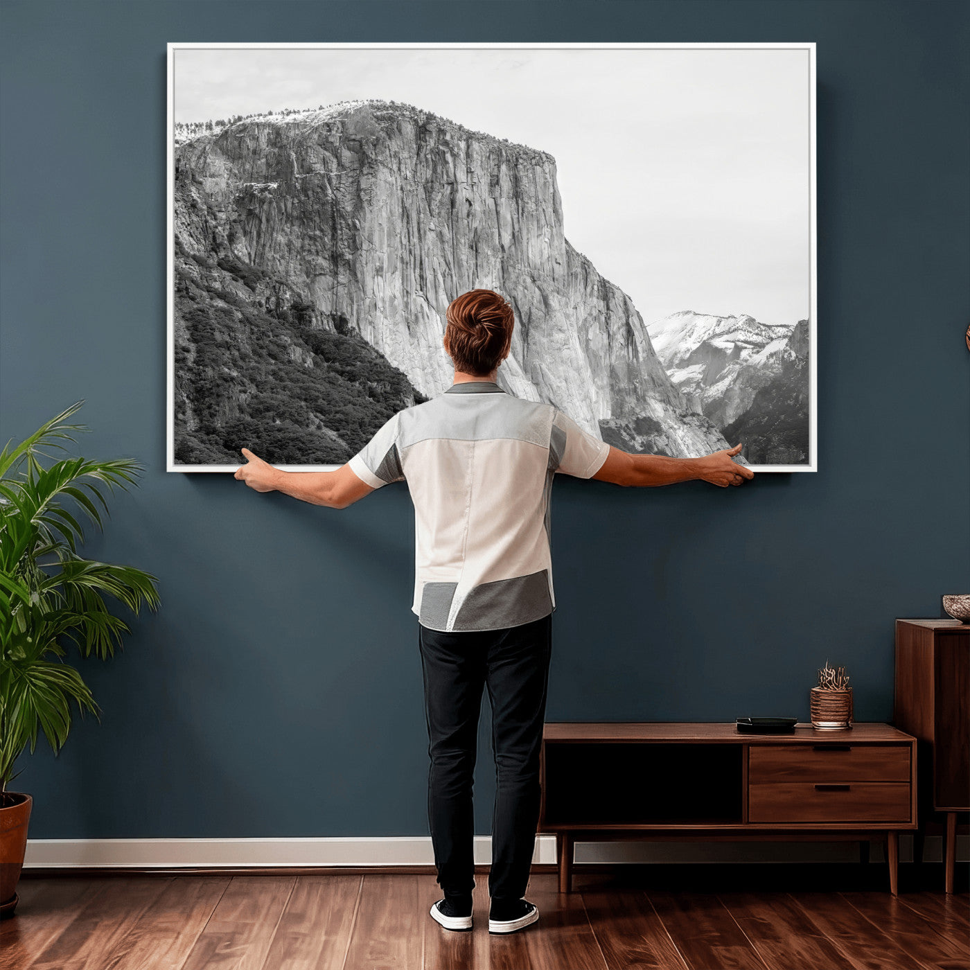 39393420-MGV-CV-36X24 - El Capitan Yosemite Mountain Wall Art – Yosemite Cliff Canvas Print, Rugged Terrain and Timeless Wilderness Decor for Office, Living Room or Cabin