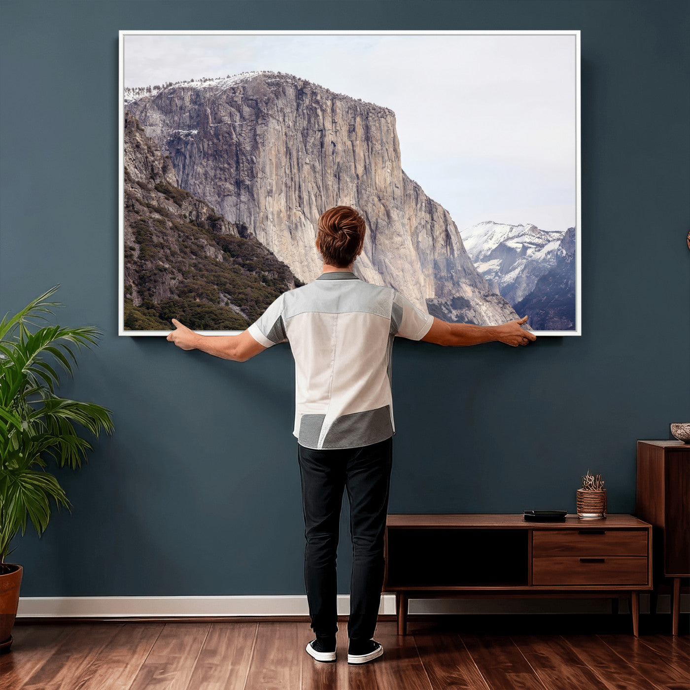 74506434-MGV-CV-36X24 - El Capitan Yosemite Mountain Wall Art – Yosemite Cliff Canvas Print, Rugged Terrain and Timeless Wilderness Decor for Office, Living Room or Cabin