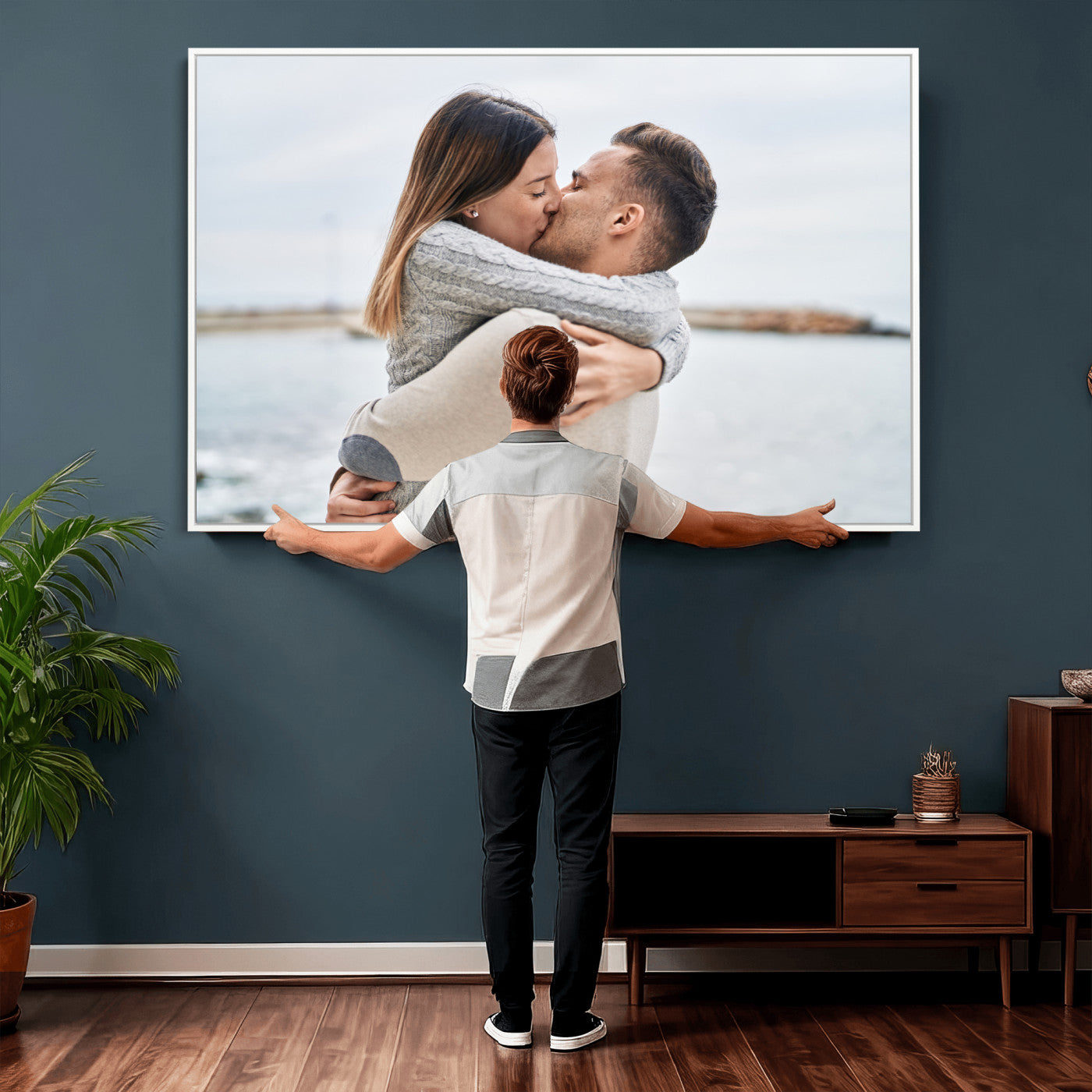 28984291-MGV-CV-36X24 - Custom Photo with Framed Canvas Wall Art Canvas Print Personalized Picture Print Framed Wall Art Digitally Printed Photo
