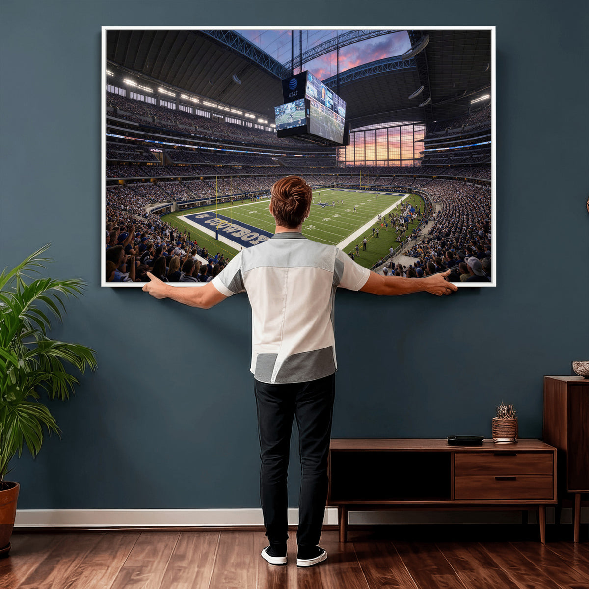 25449193-MGV-CV-36X24 - Stadium Wall Art Canvas Print