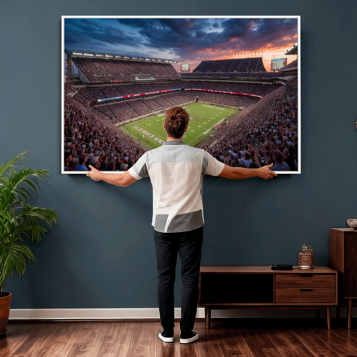 55475837-MGV-CV-36X24 - Stadium Wall Art Canvas Print