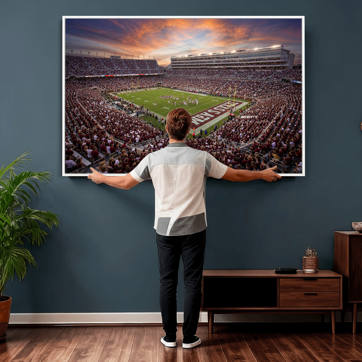66624578-MGV-CV-36X24 - Stadium Wall Art Canvas Print