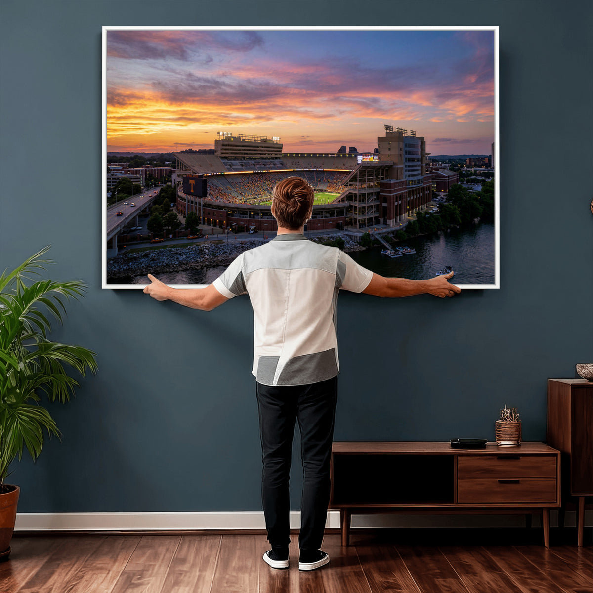 61093642-MGV-CV-36X24 - Stadium Wall Art Canvas Print