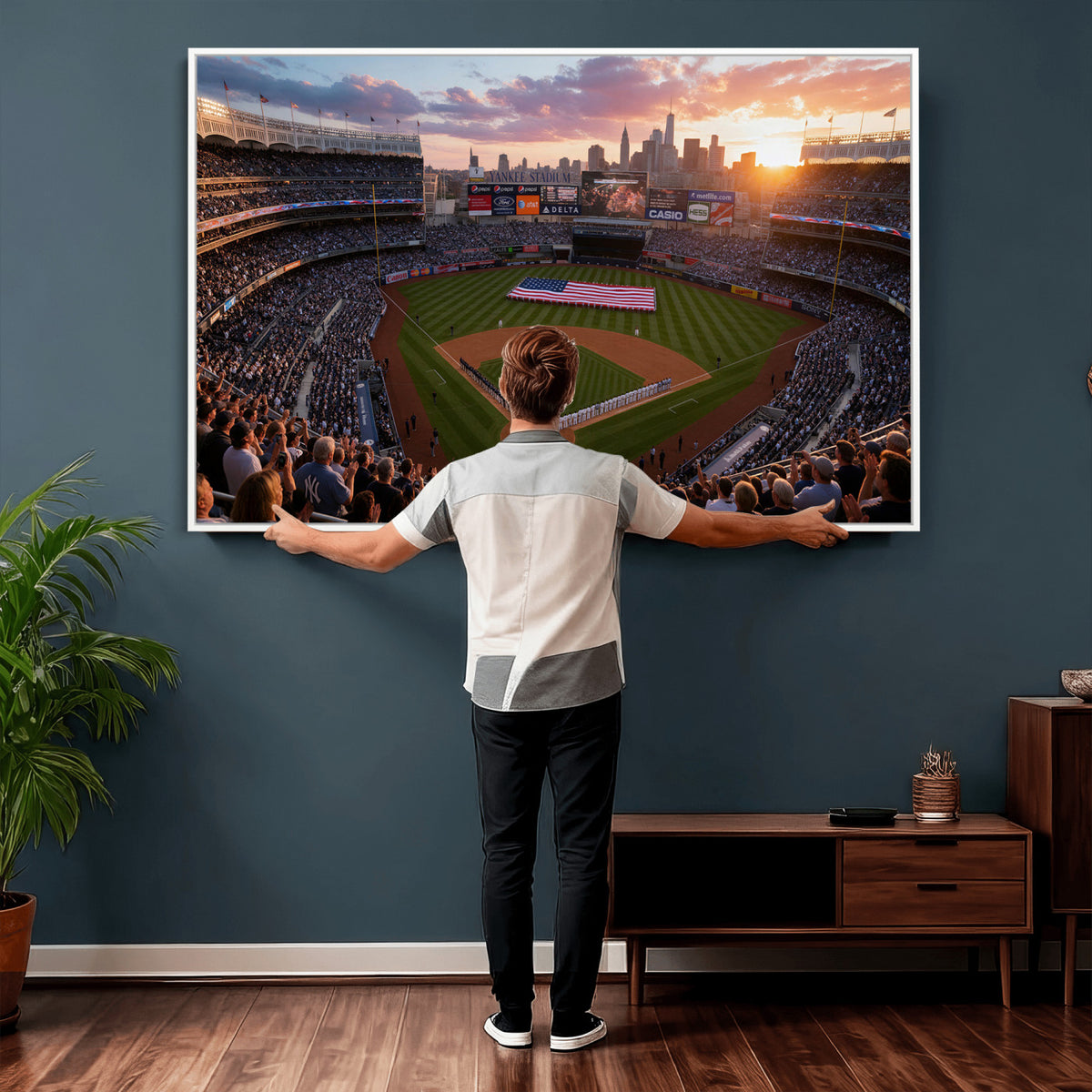 43632742-MGV-CV-36X24 - Stadium Wall Art Canvas Print
