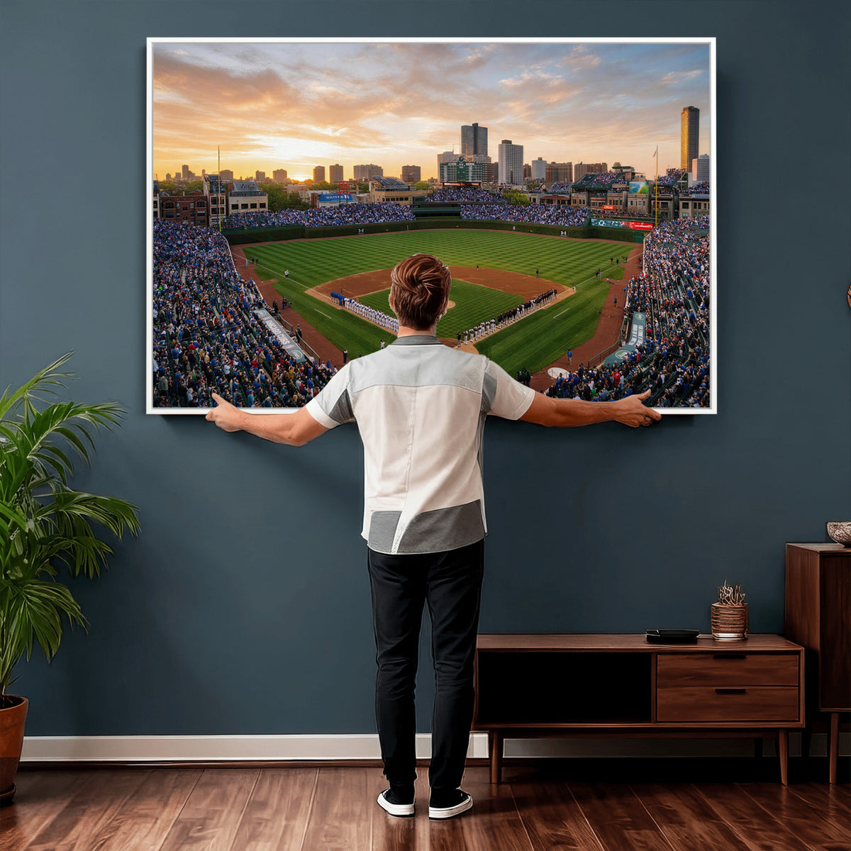 76885212-MGV-CV-36X24 - Stadium Wall Art Canvas Print