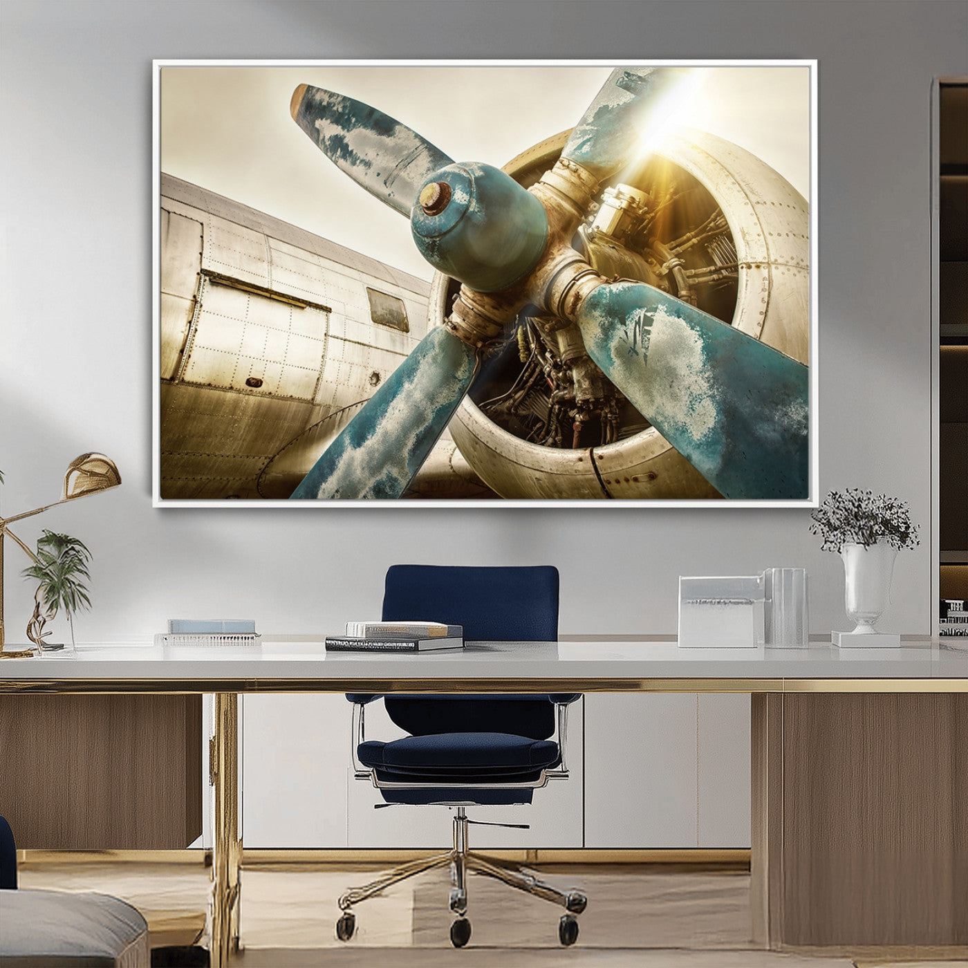 14106-MGV-CV-36X24-Vintage Airplane Canvas Print