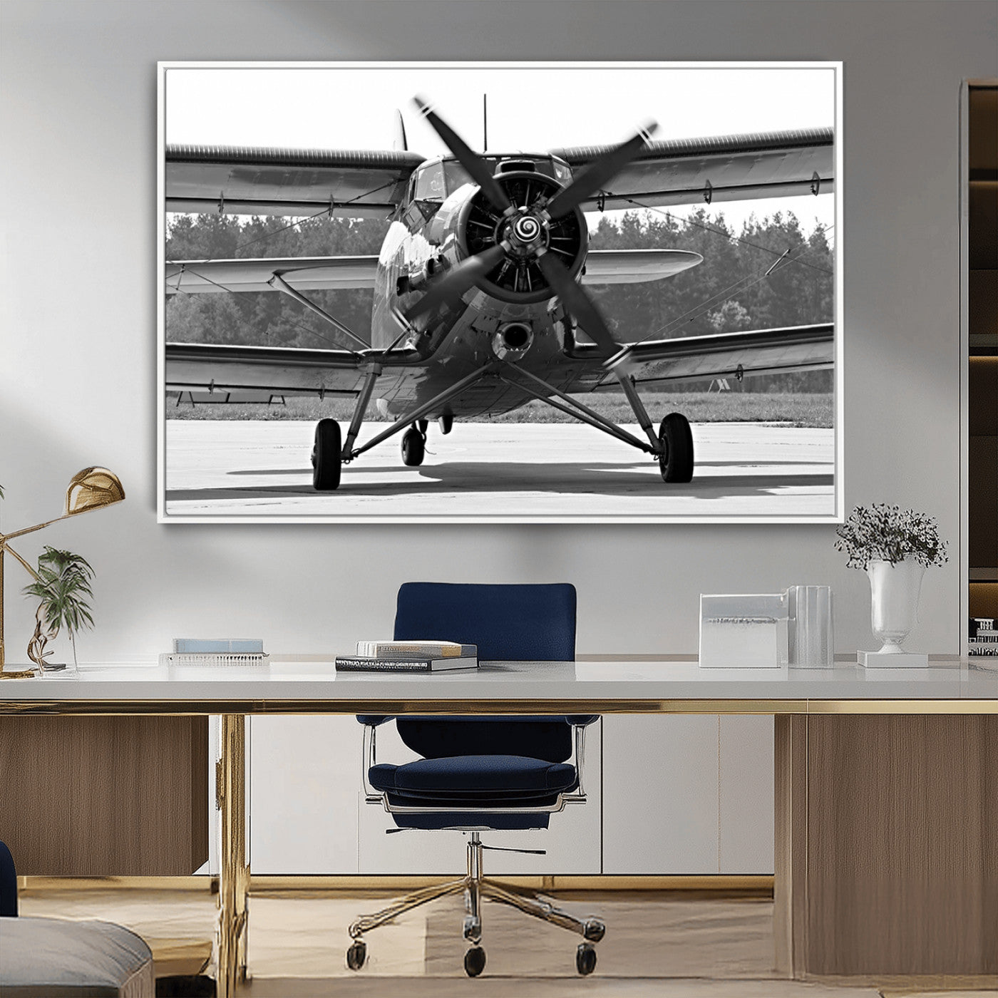 74816-MGV-CV-36X24-Wall Art Old War Plane Canvas Print