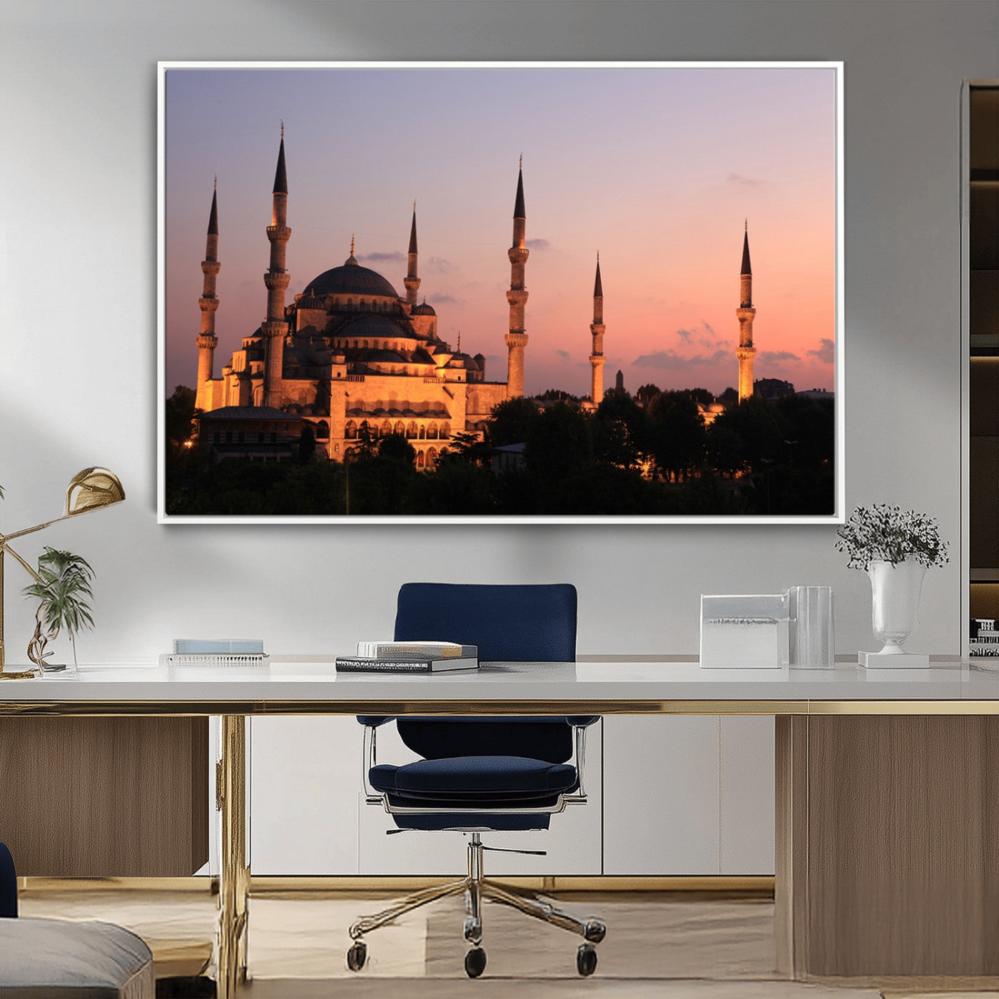 -Wall Art Turkey Istanbul Skyline Canvas Print