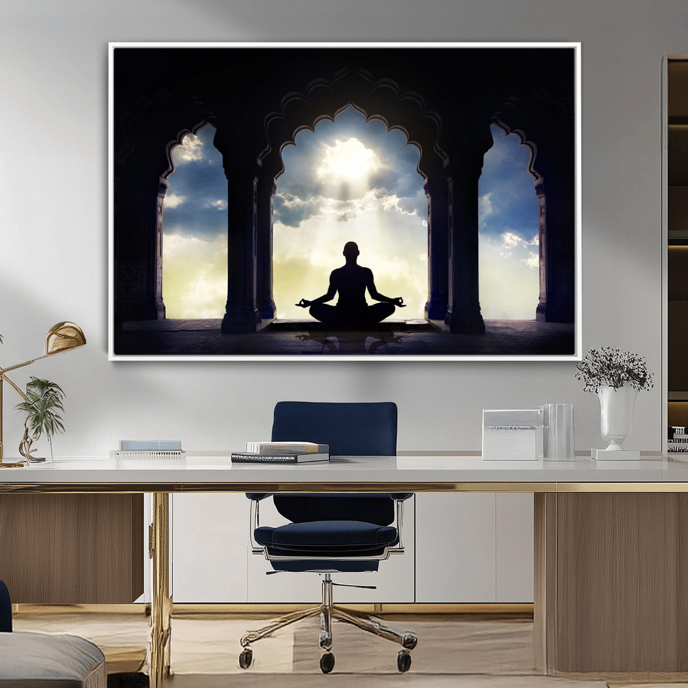 -Women and Yoga Wall Art Canvas Print