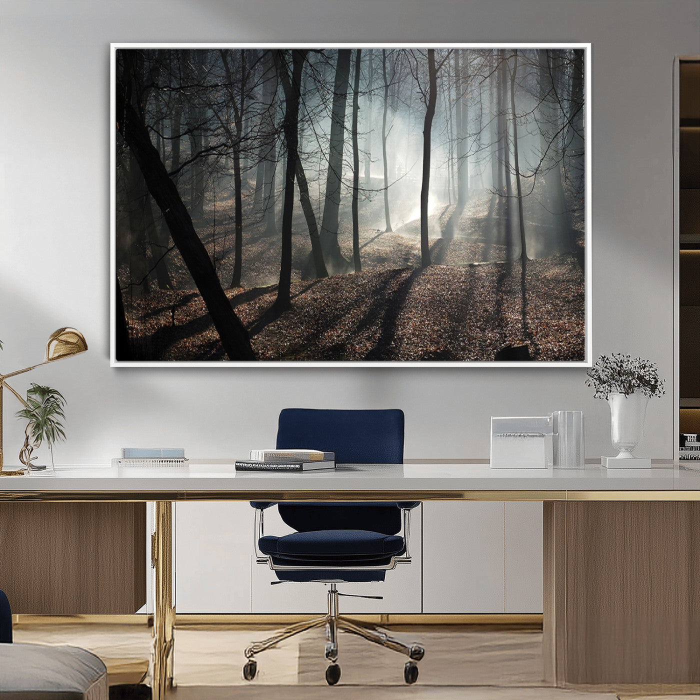 15648-MGV-FC-36X24_White-Dark Family and Tree Wall Art Canvas Print