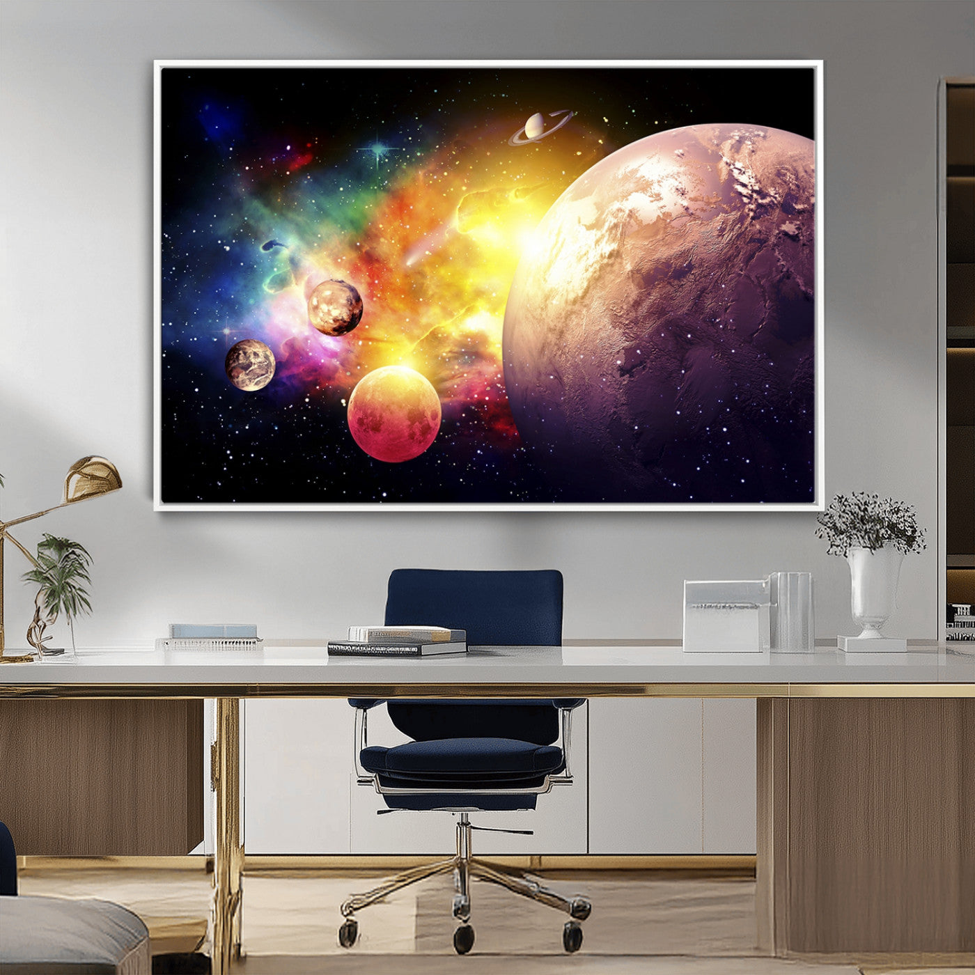 51843-MGV-CV-36X24-Space and Galaxy Canvas Print