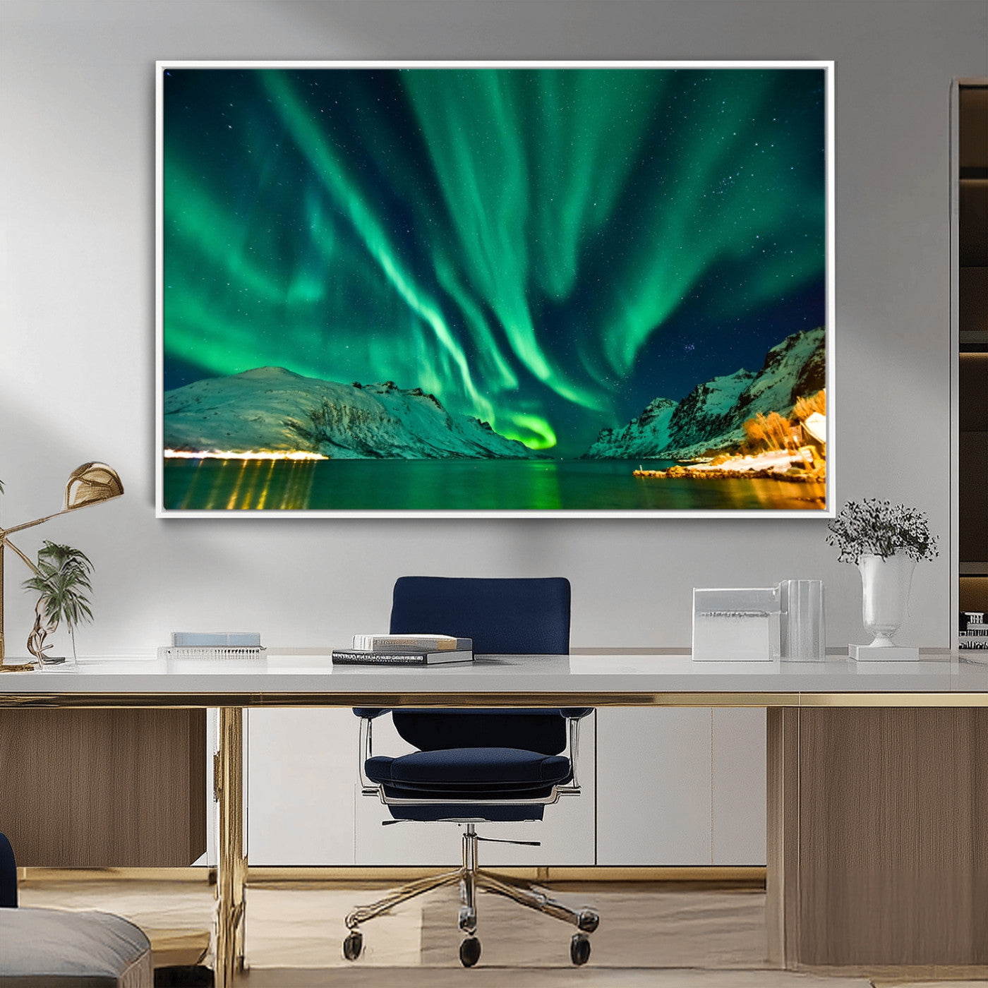 -Northern Lights Wall Art Canvas Print