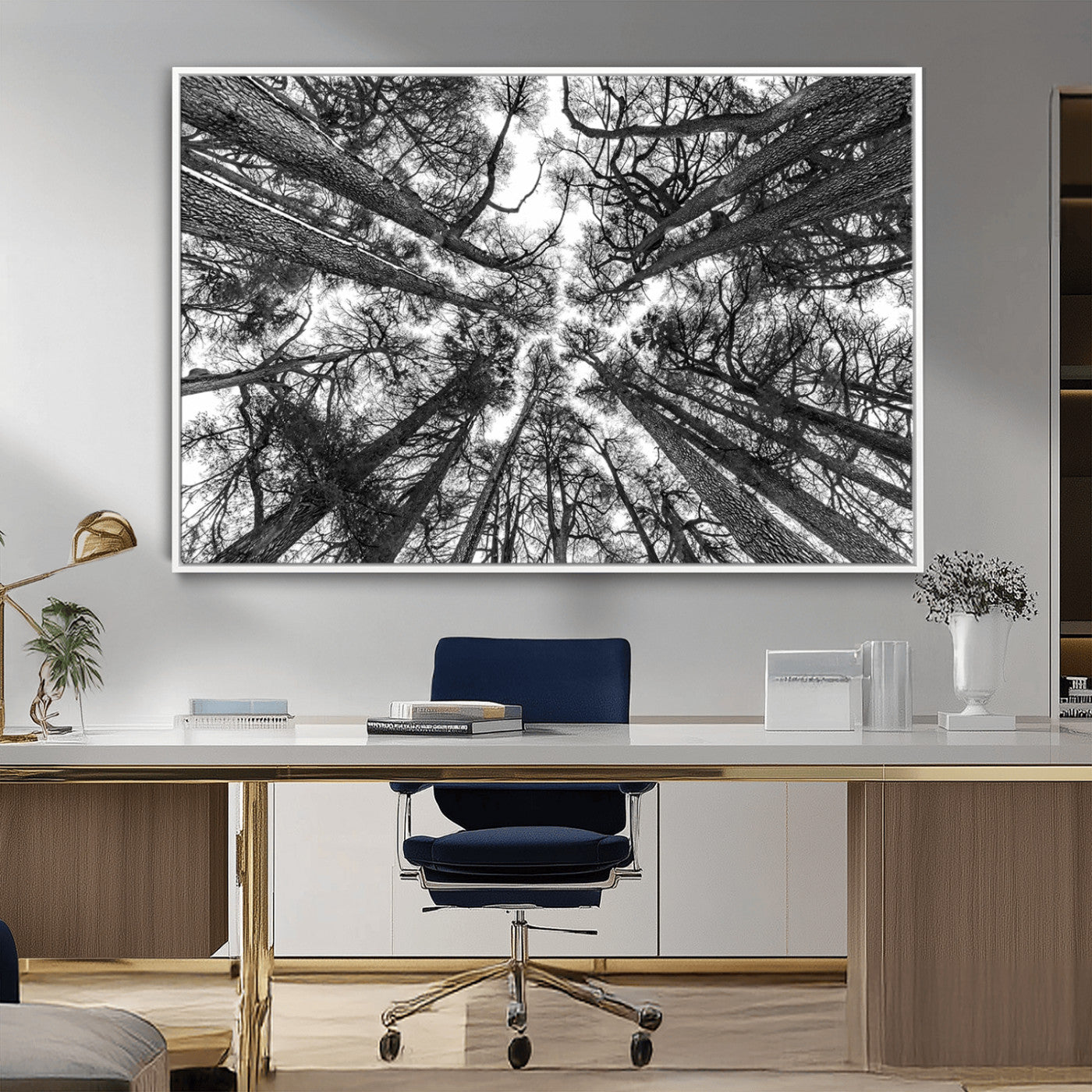-Trees Contemporary Art Canvas Print