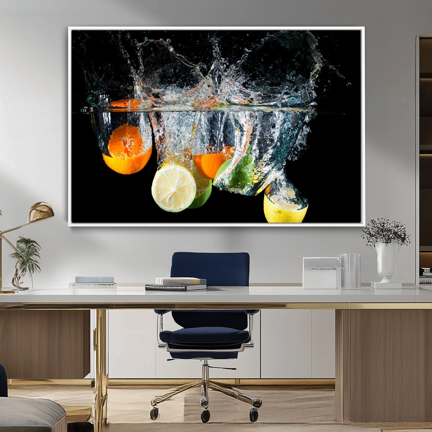 -Kitchen Wall Art, Kitchen Fruits Art Canvas Print