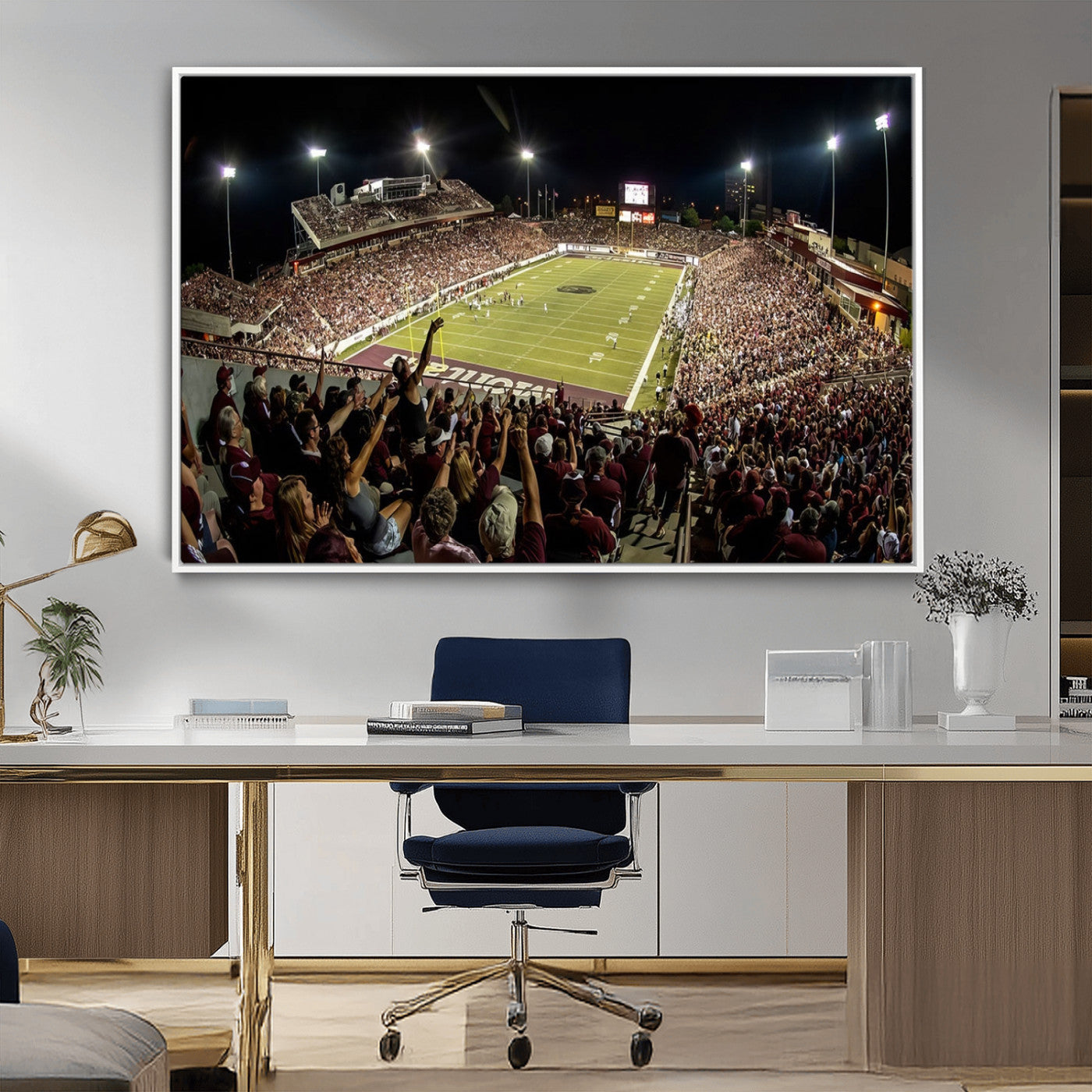 94126-MGV-CV-36X24-Washington-Grizzly Stadium Canvas Print, American Football Wall Art Canvas Print, Stadium Sport Wall