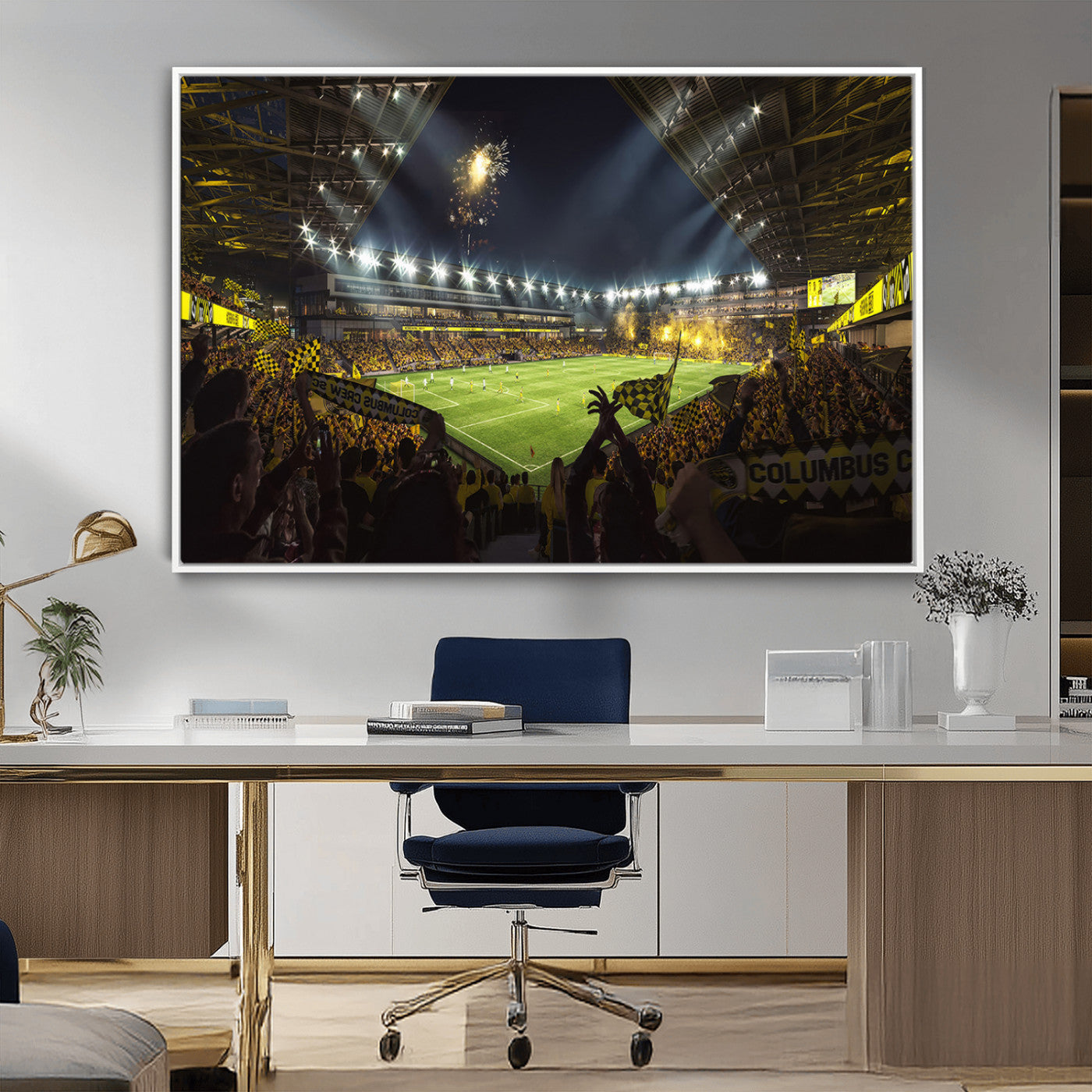 51122-MGV-CV-36X24-Columbus Crew Soccer Team Print - Columbus Crew Stadium Wall Art Canvas Print