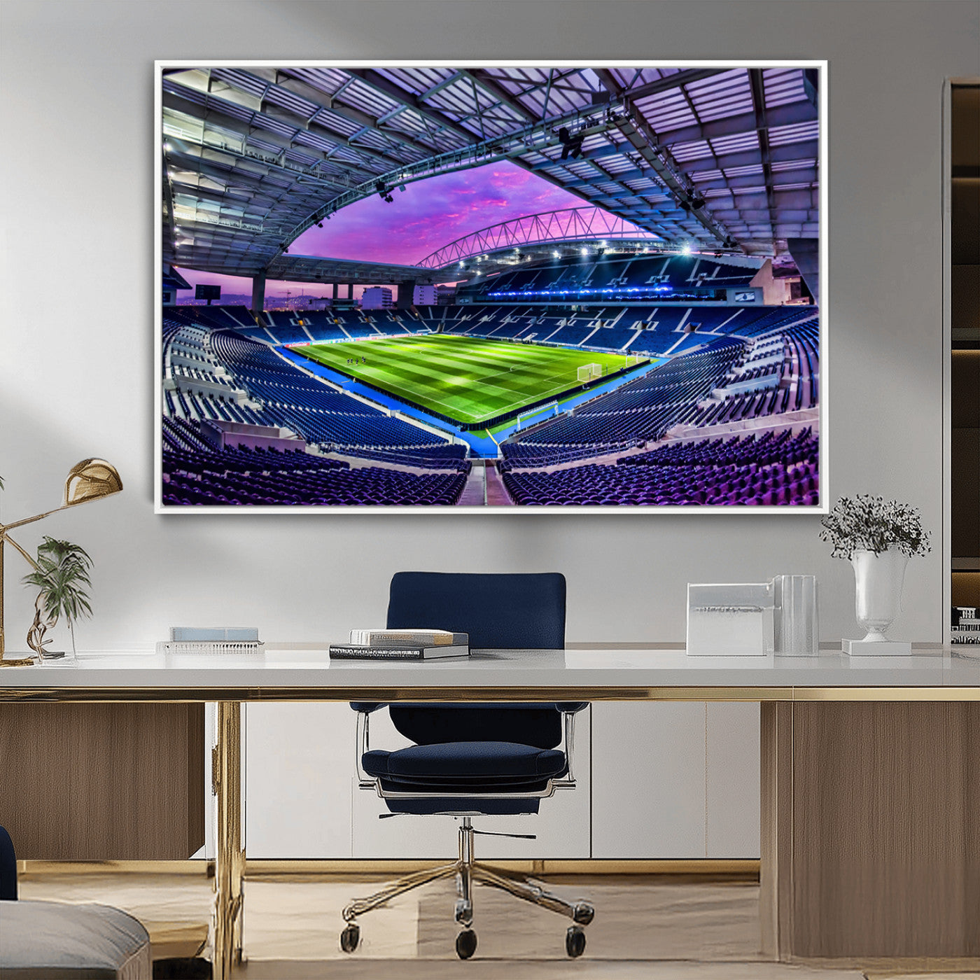10851-MGV-FC-36X24_White-FC Porto Soccer Team Print Canvas- Dragon Stadium Wall Art Canvas Print