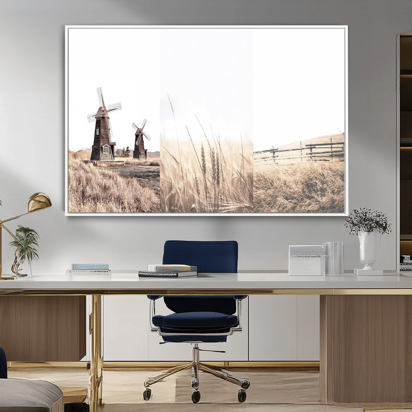 56649-MGV-CV-36X24-Farm Prints Set, Farmhouse Wall Art Canvas, Country House Decor, Country House Decor, Barn Print,