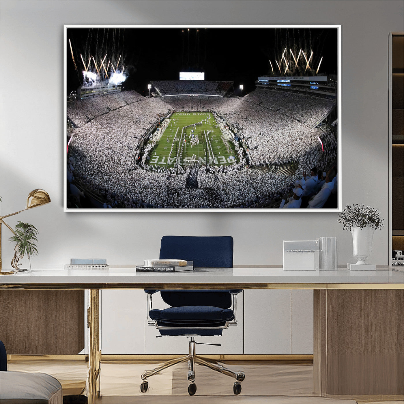 84537-MGV-CV-36X24-Penn State Beaver Stadium Canvas Wall Art - Nittany Lions Football Print