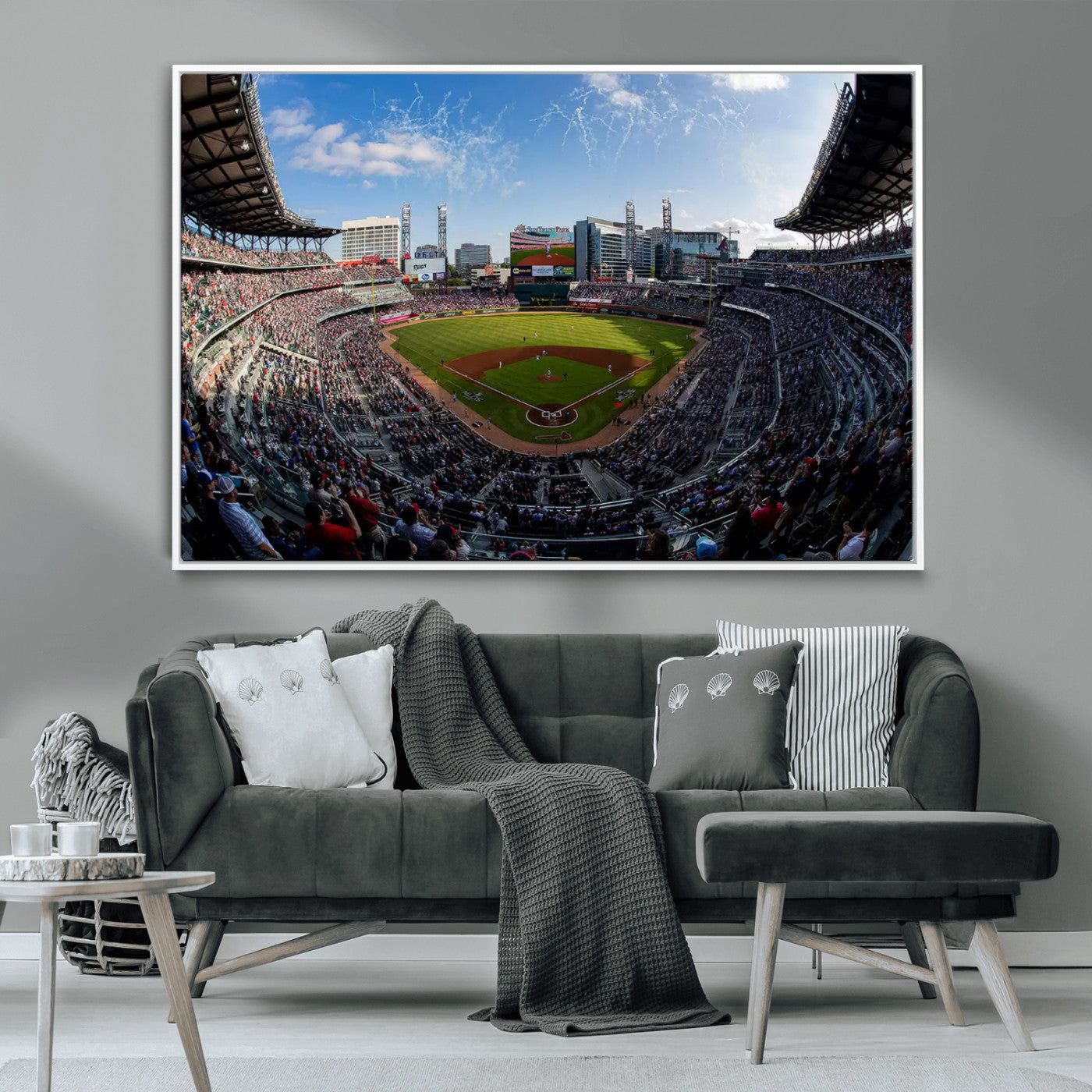 78608-MGV-CV-36X24-Truist Park Stadium Canvas Wall Art - Atlanta Braves Game Day Exclusive Decor