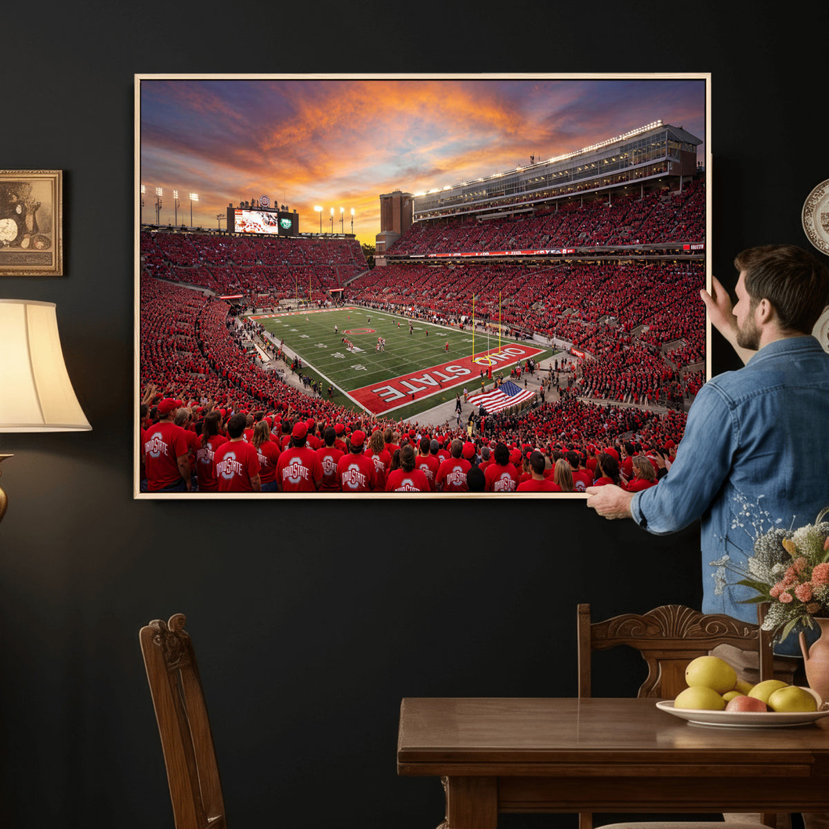 73119077-MGV-CV-36X24 - Stadium Wall Art Canvas Print