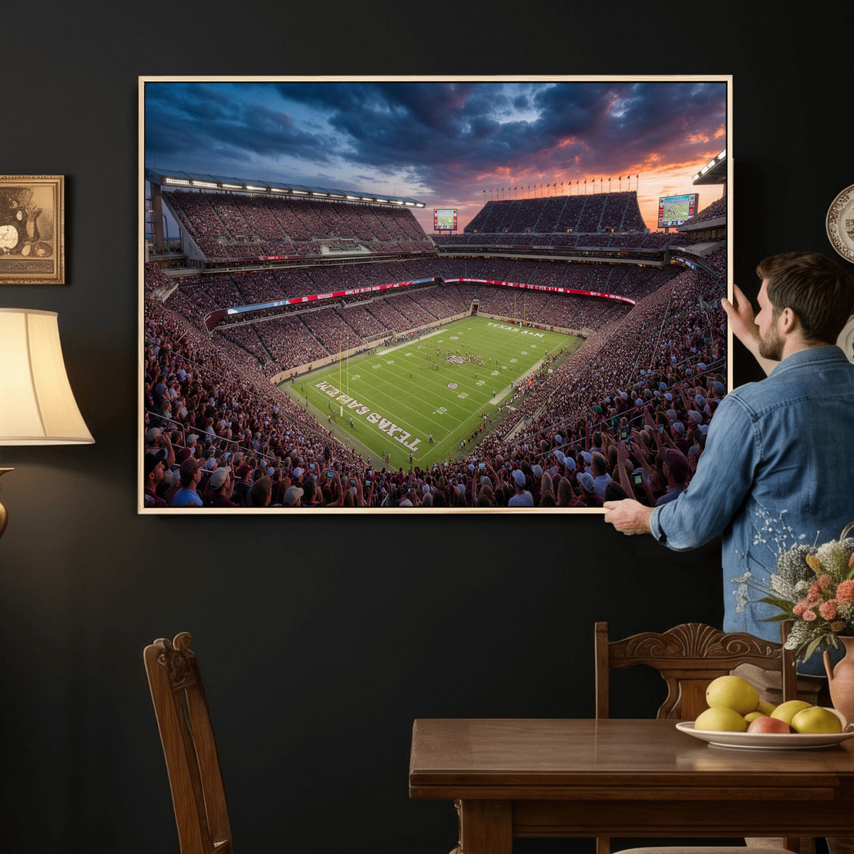 55475837-MGV-CV-36X24 - Stadium Wall Art Canvas Print
