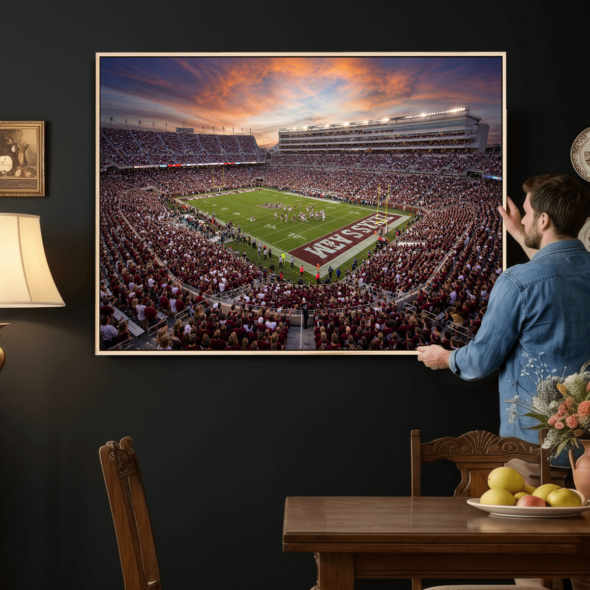 66624578-MGV-CV-36X24 - Stadium Wall Art Canvas Print