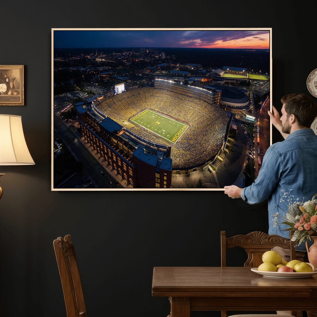 61127284-MGV-CV-36X24 - Stadium Wall Art Canvas Print