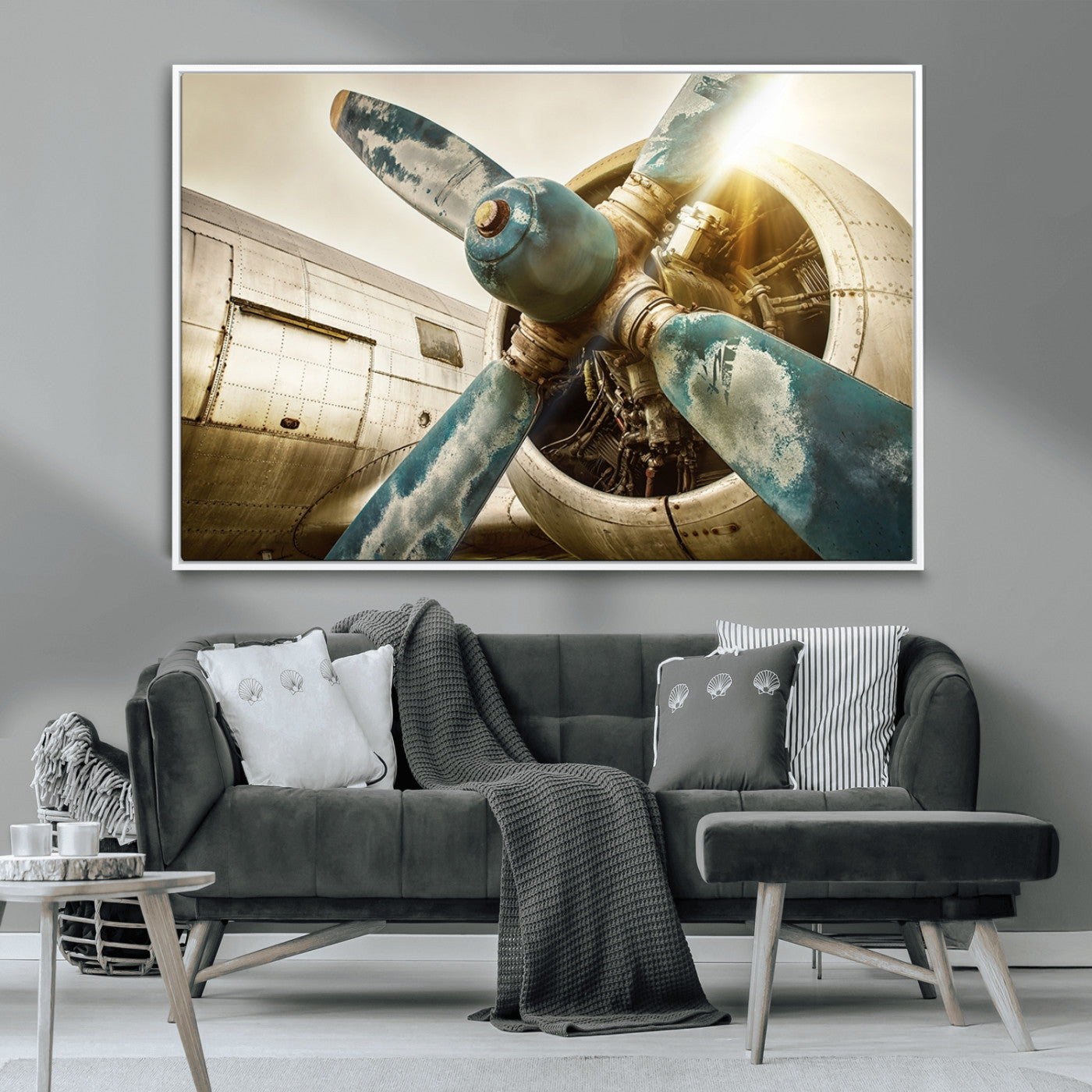 14106-MGV-CV-36X24-Vintage Airplane Canvas Print