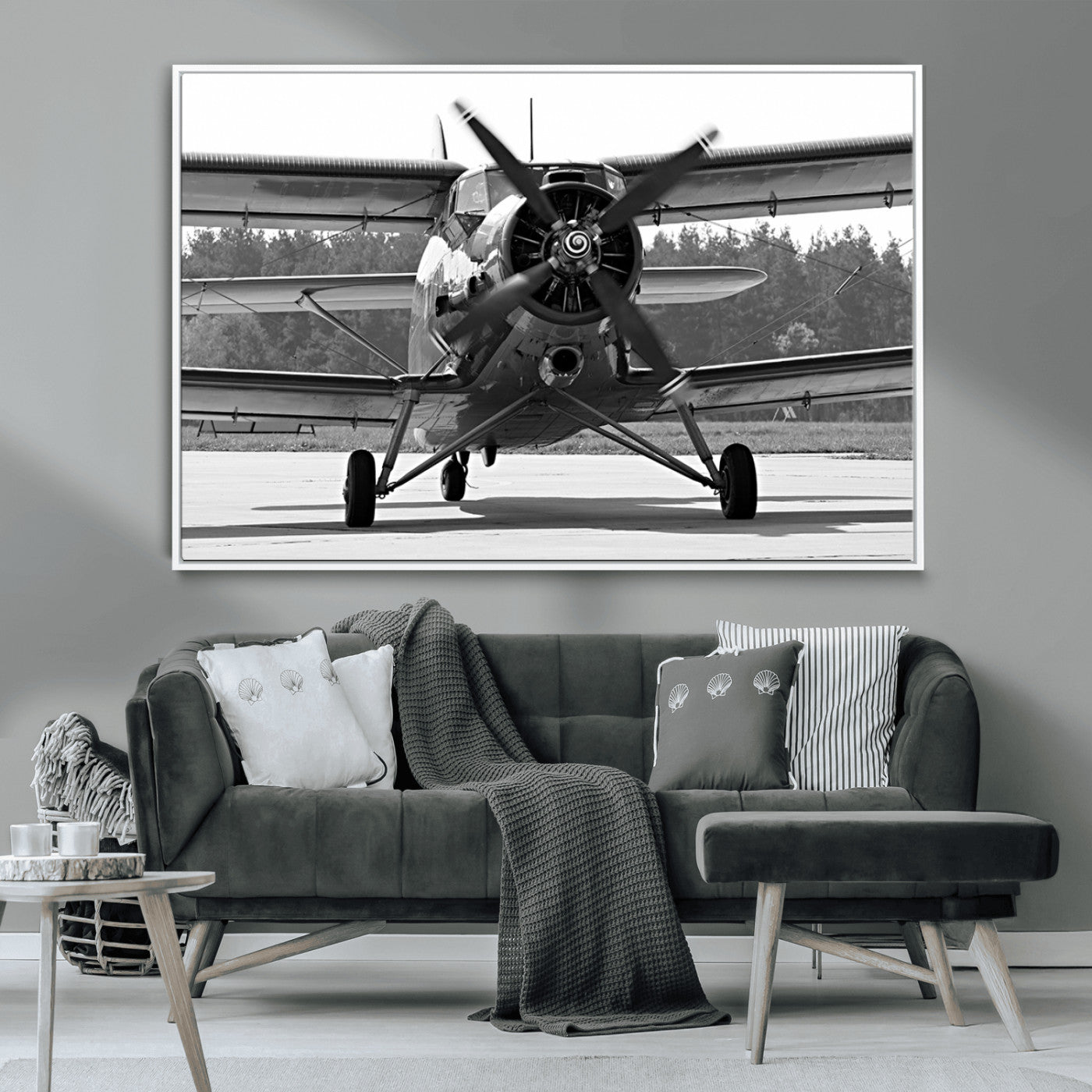 74816-MGV-CV-36X24-Wall Art Old War Plane Canvas Print