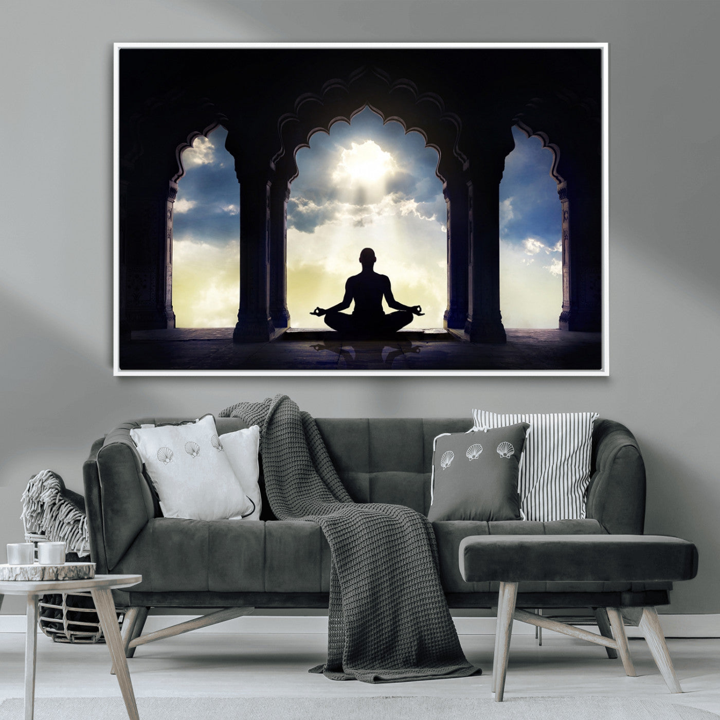 -Women and Yoga Wall Art Canvas Print