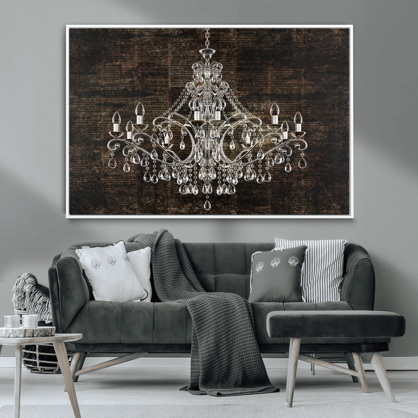 69434-MGV-CV-36X24-Rustic Chandelier Canvas Print